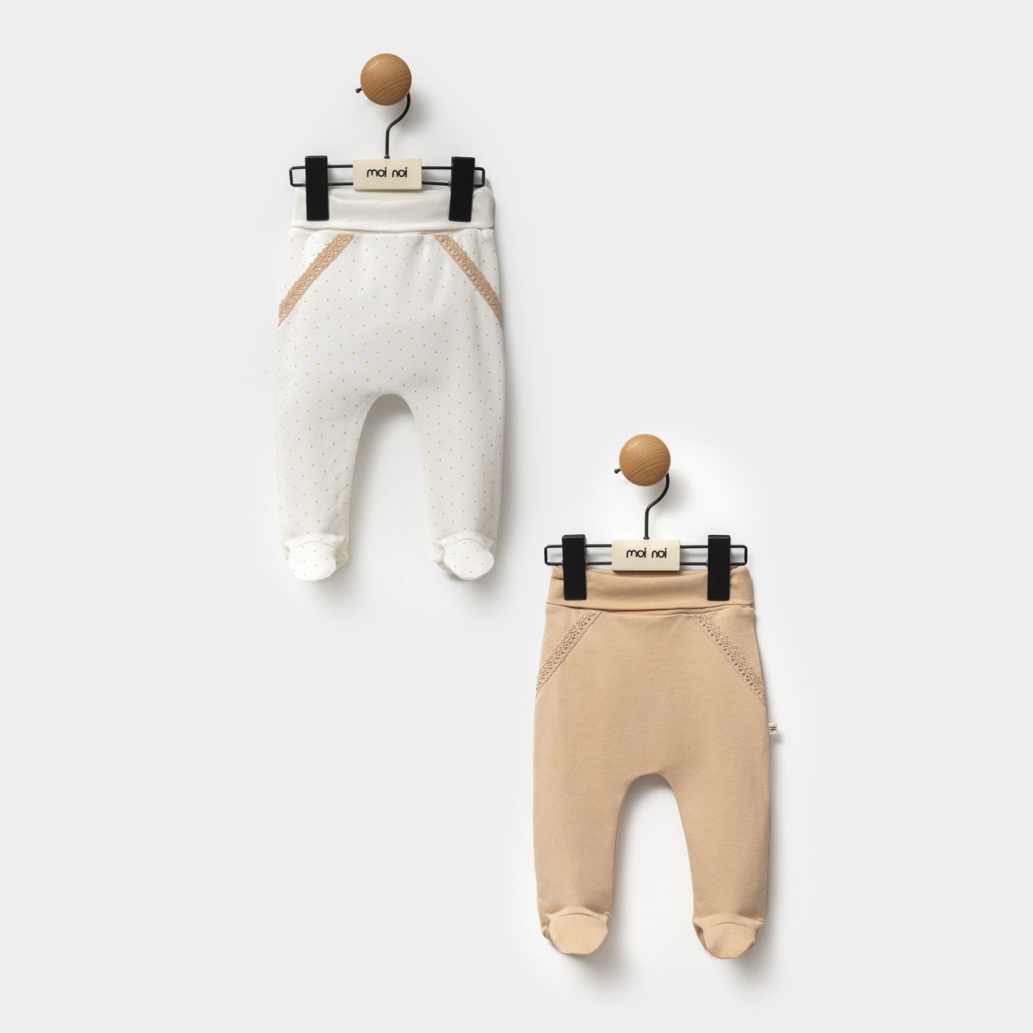 Moi Noi 2'li Patikli Pantolon MNB7543 Gold
