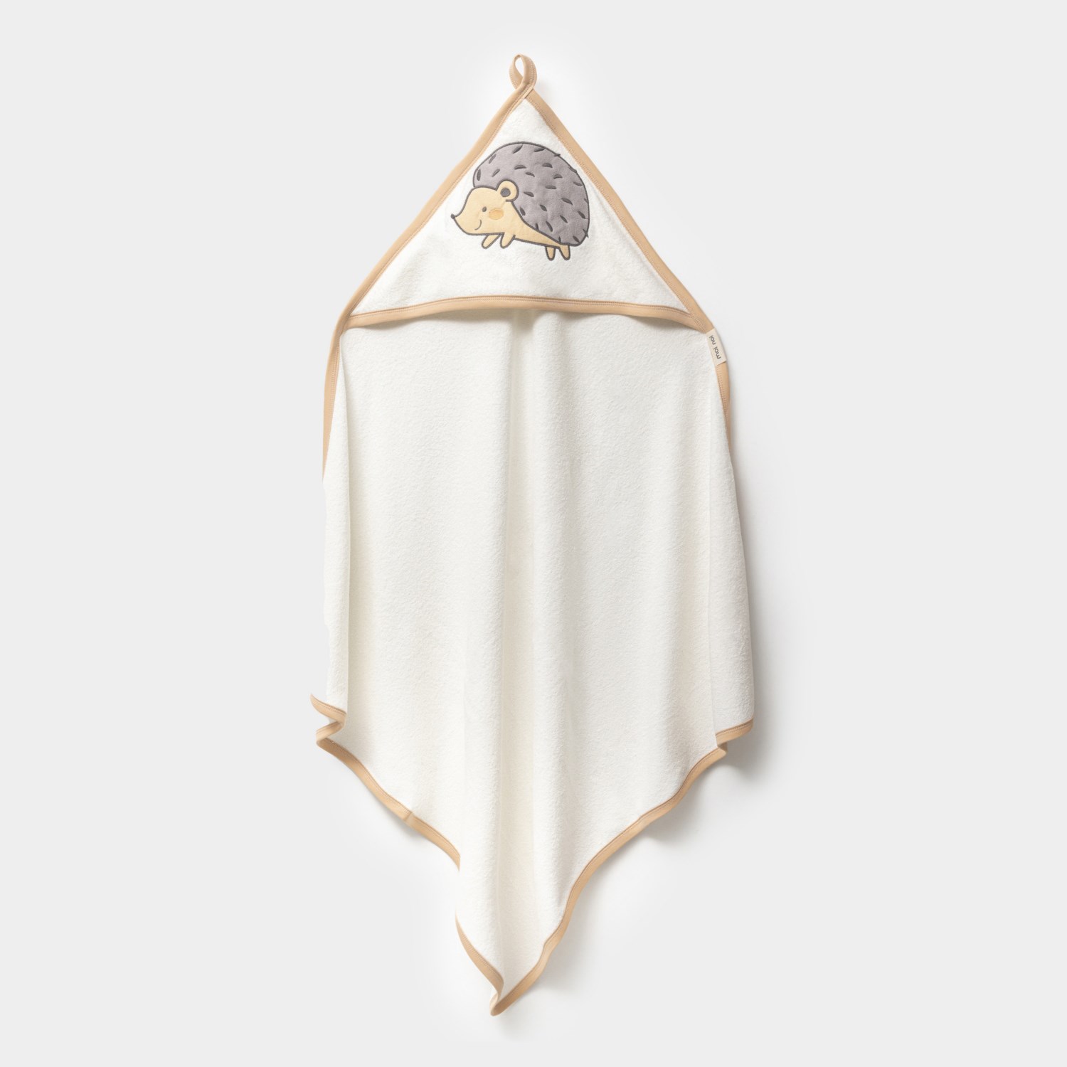 Moi Noi Kirpi Nakışlı Havlu 90x86 Cm MNB9068 Ekru
