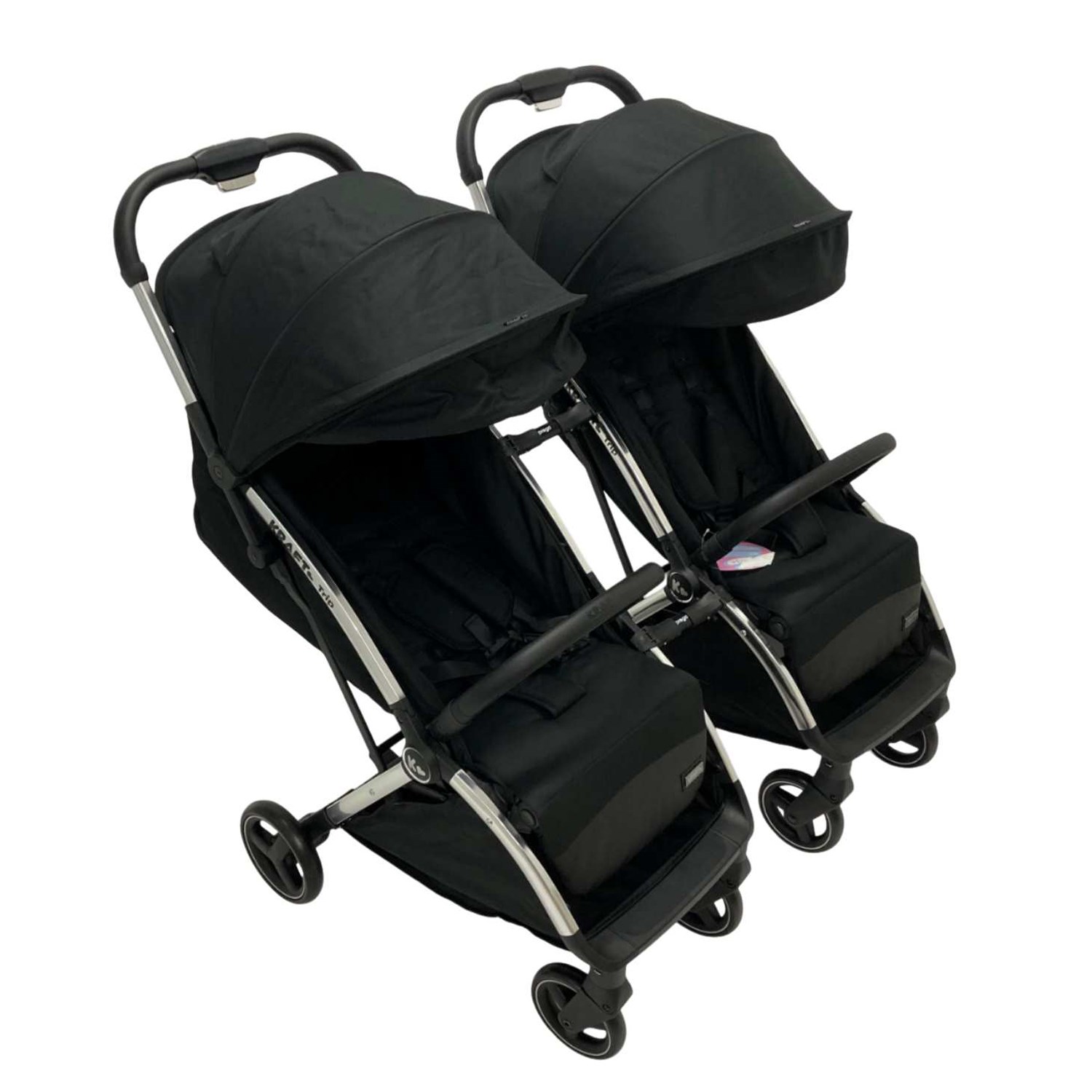 Kraft Trip İkiz Bebek Arabası Black-Silver