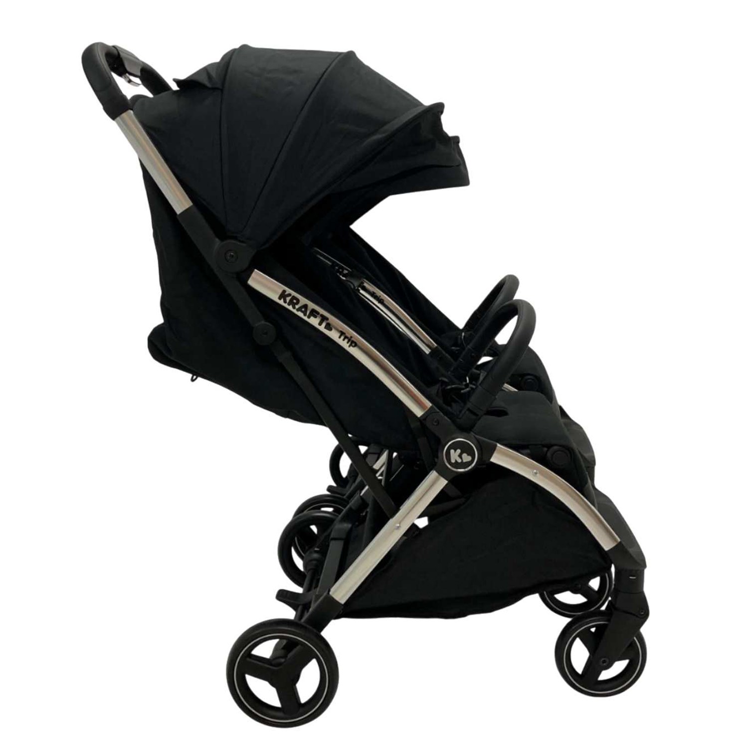 Kraft Trip İkiz Bebek Arabası Black-Silver