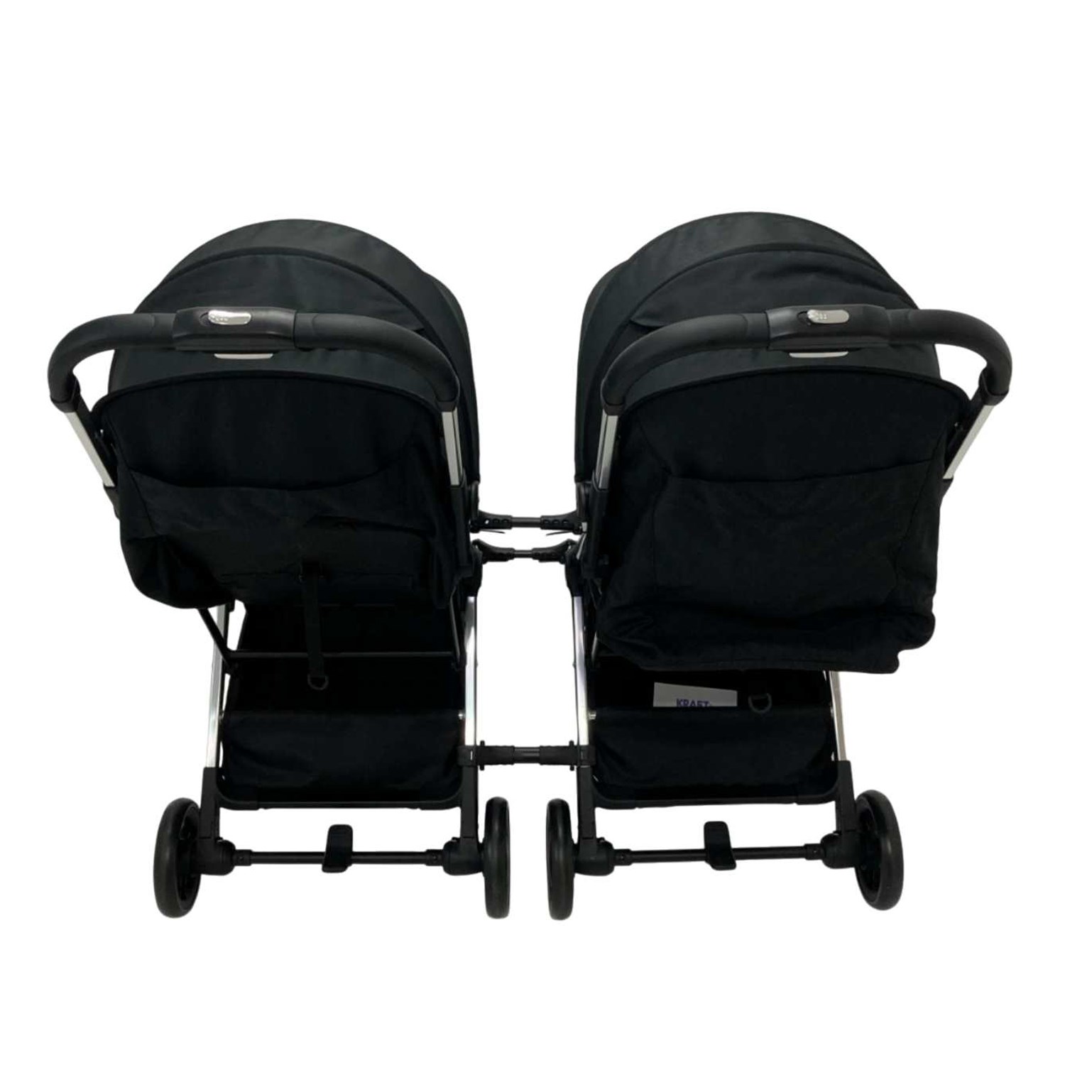 Kraft Trip İkiz Bebek Arabası Black-Silver