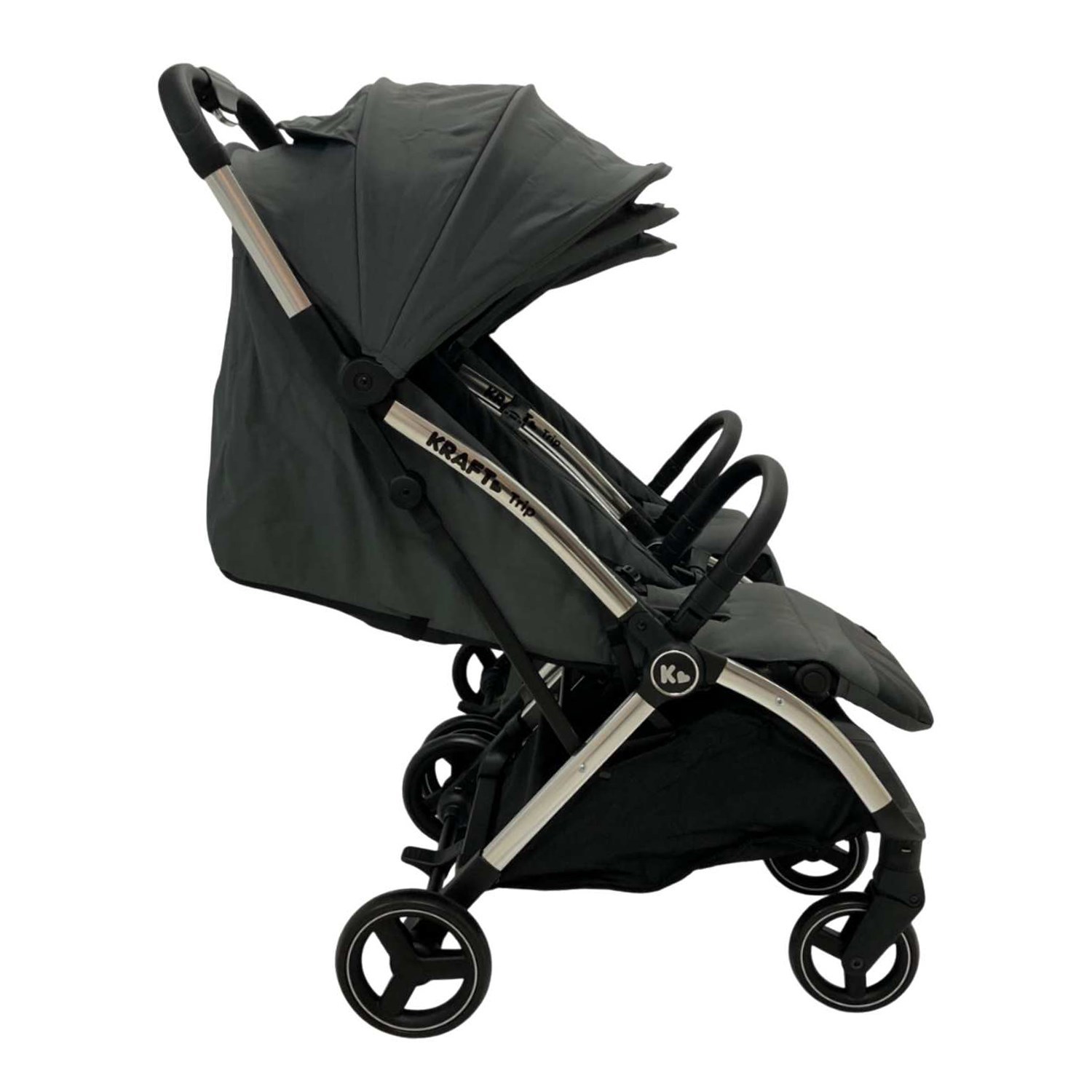 Kraft Trip İkiz Bebek Arabası Grey