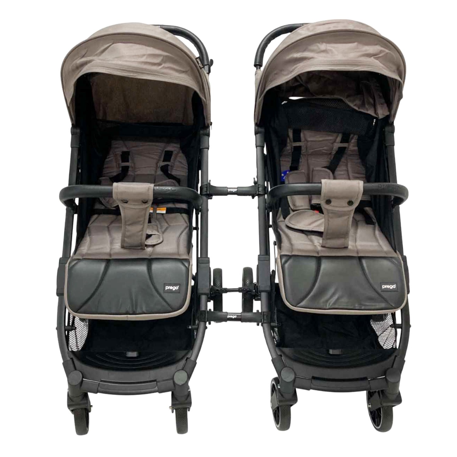 Prego Aria Plus İkiz Bebek Arabası Bej