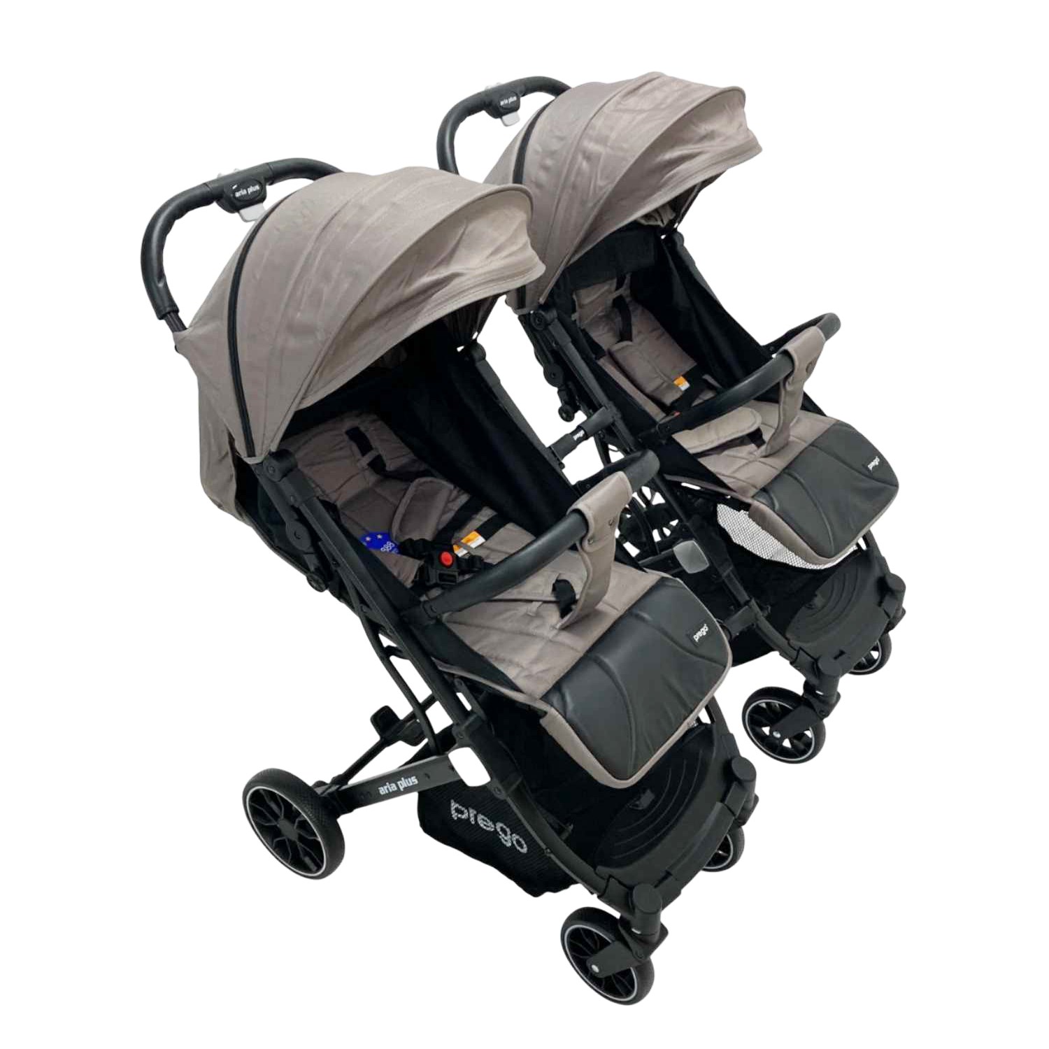 Prego Aria Plus İkiz Bebek Arabası Bej
