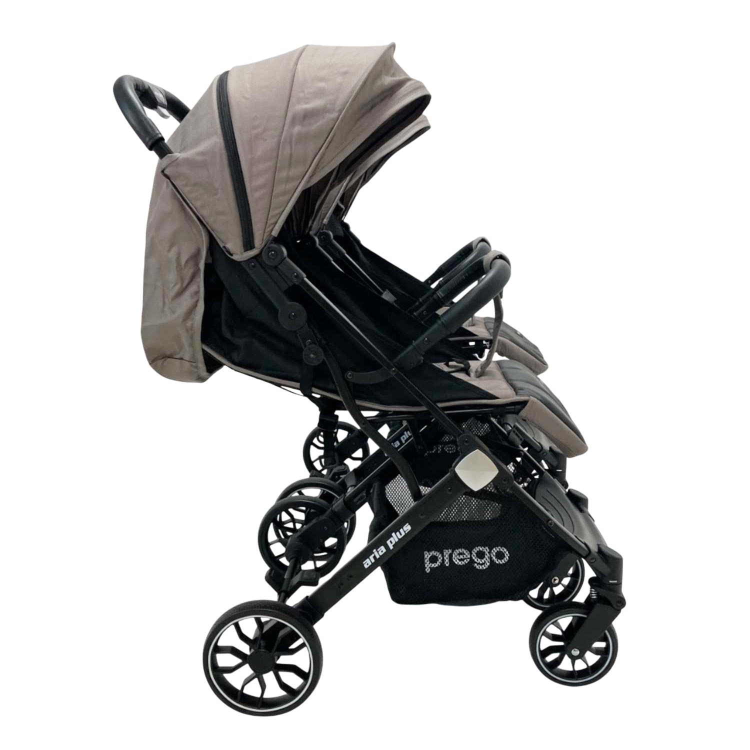 Prego Aria Plus İkiz Bebek Arabası Bej