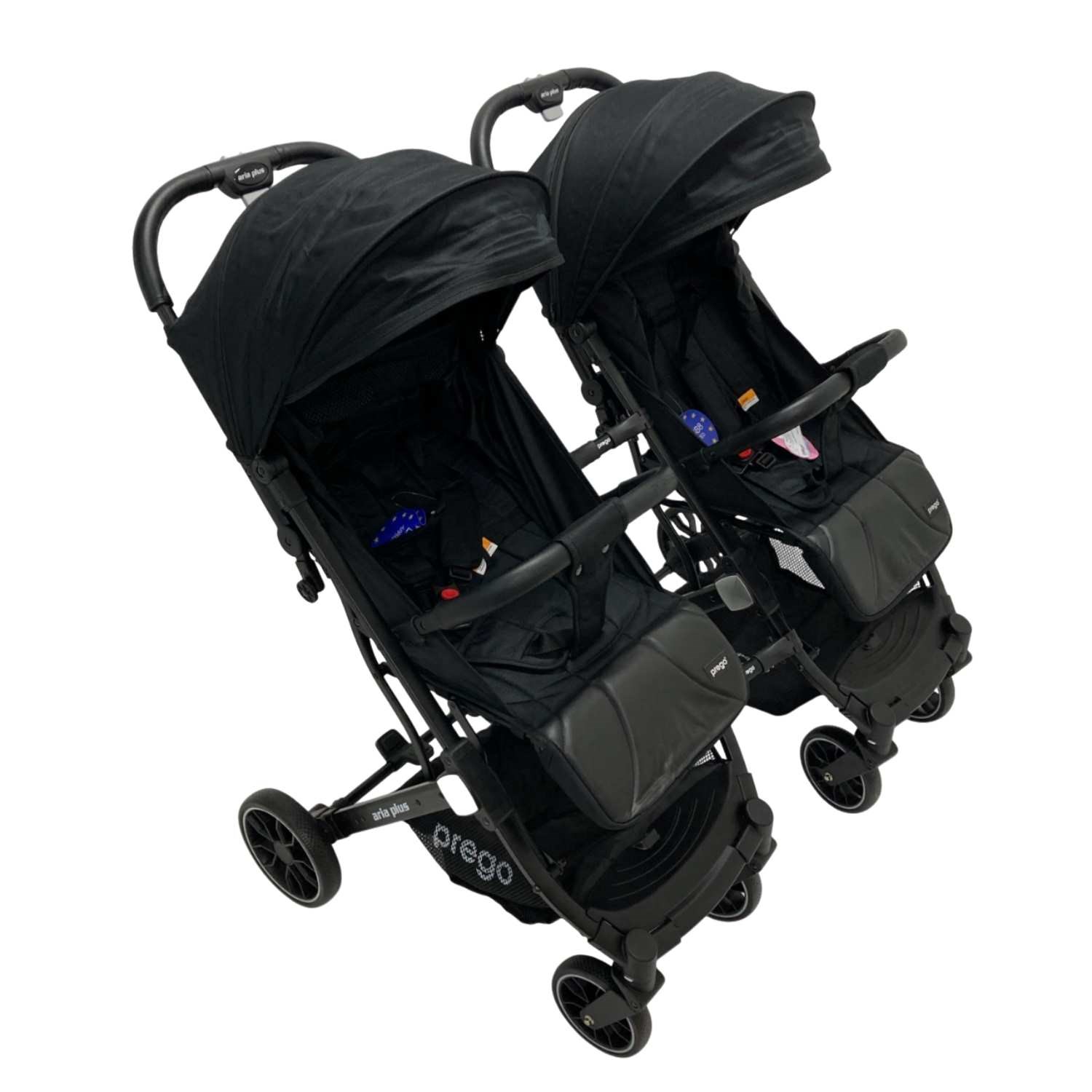 Prego Aria Plus İkiz Bebek Arabası Siyah