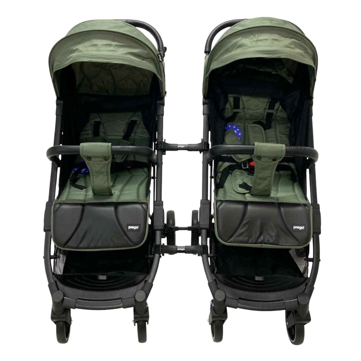 Prego Aria Plus İkiz Bebek Arabası Yeşil