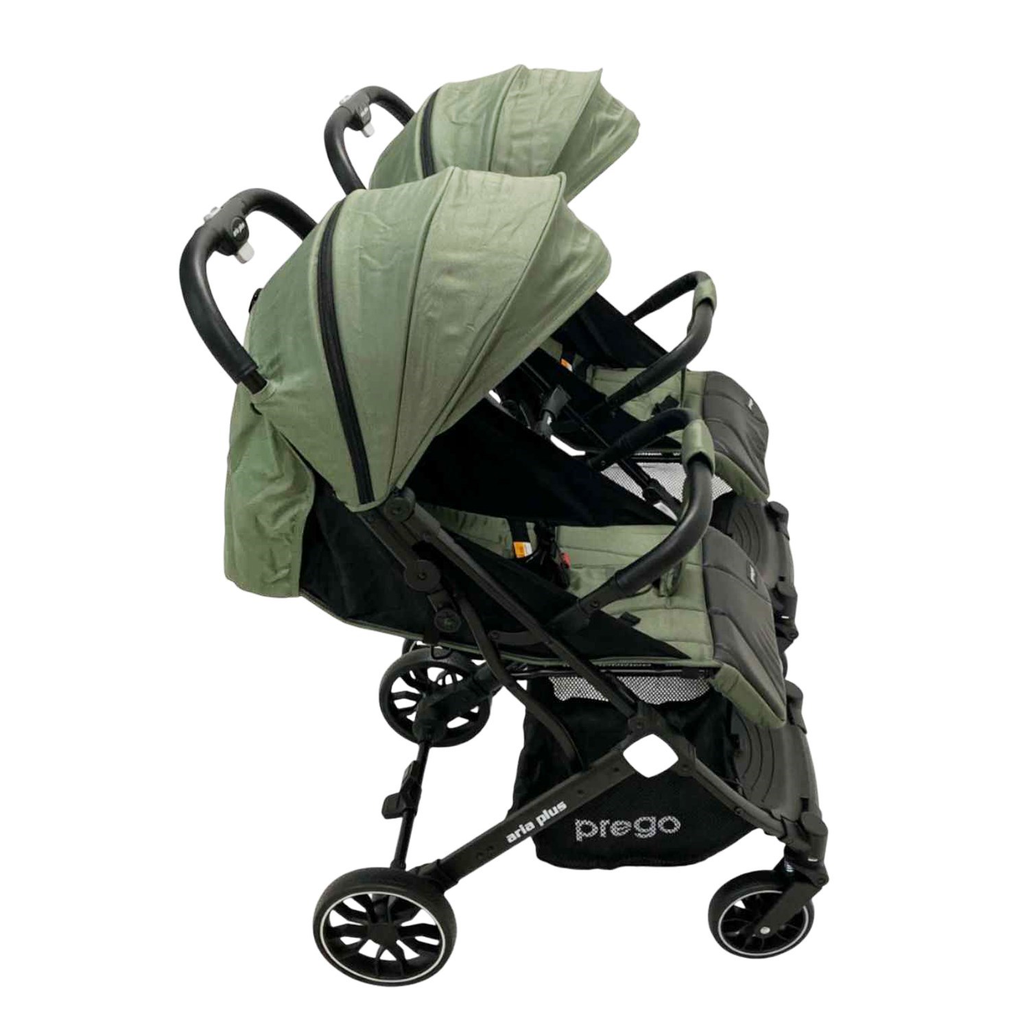 Prego Aria Plus İkiz Bebek Arabası Yeşil