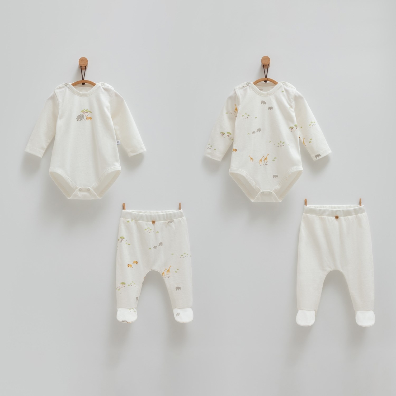 Caramell Safari Time Body ve Pantolon 1821 Ekru
