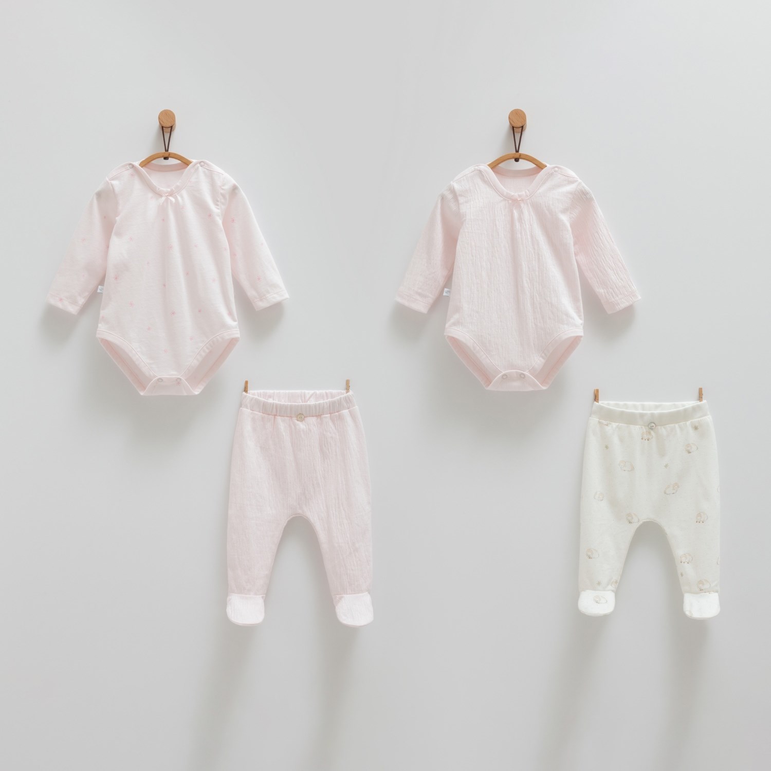 Caramell Mini Lamb Body ve Pantolon 1824 Pembe