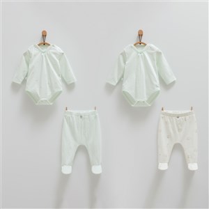 Caramell Mini Lamb Body ve Pantolon 1824 Yeşil