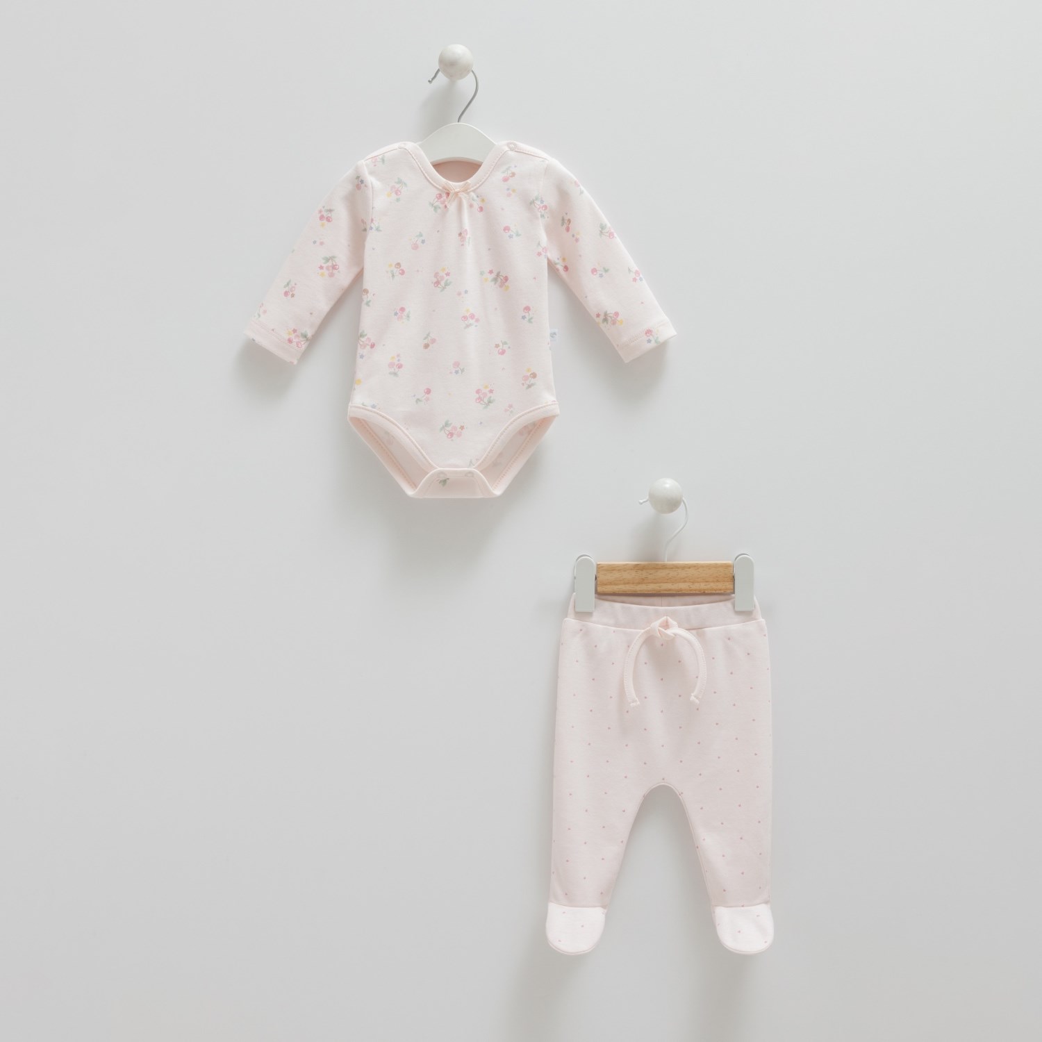 Caramell Cherry Baby Body ve Pantolon 1216 Pembe