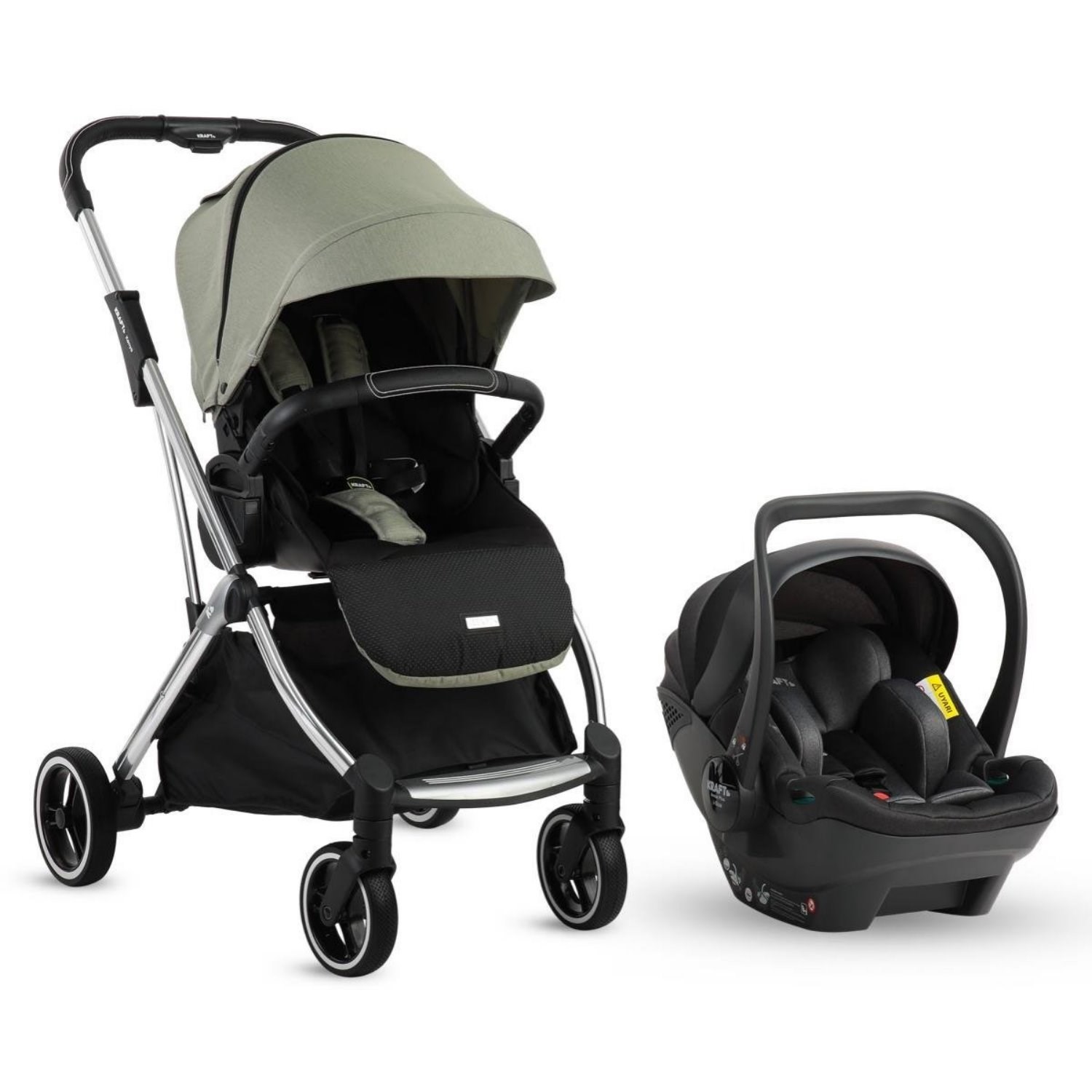 Kraft Kenya I Size Travel Sistem Bebek Arabası Black Green