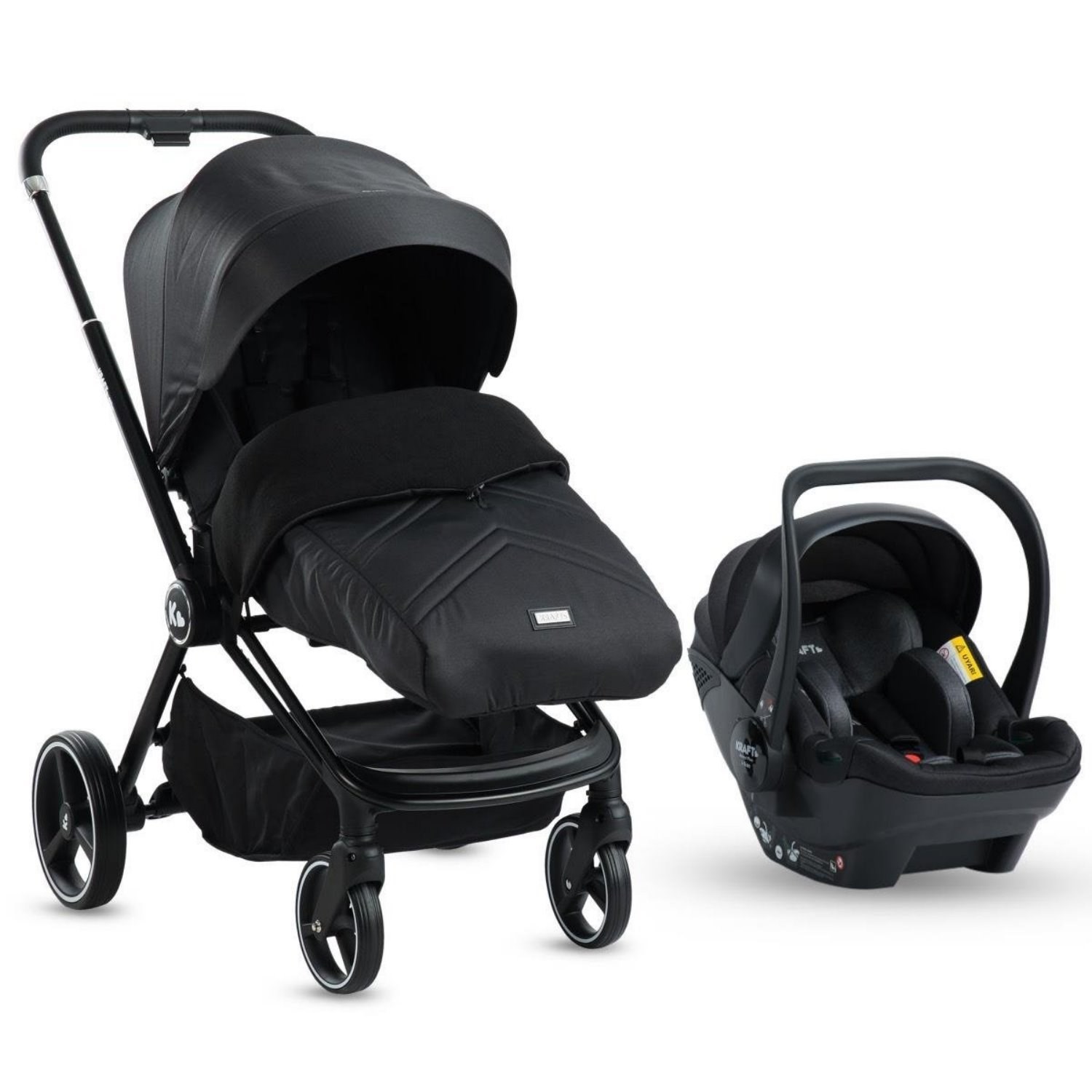 Kraft Mila (Mika) Travel Sistem Bebek Arabası Black