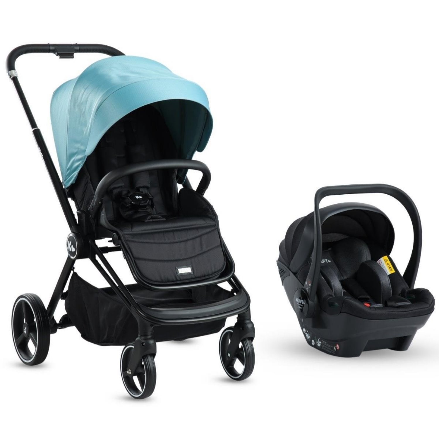 Kraft Mila (Mika) Travel Sistem Bebek Arabası Black Green