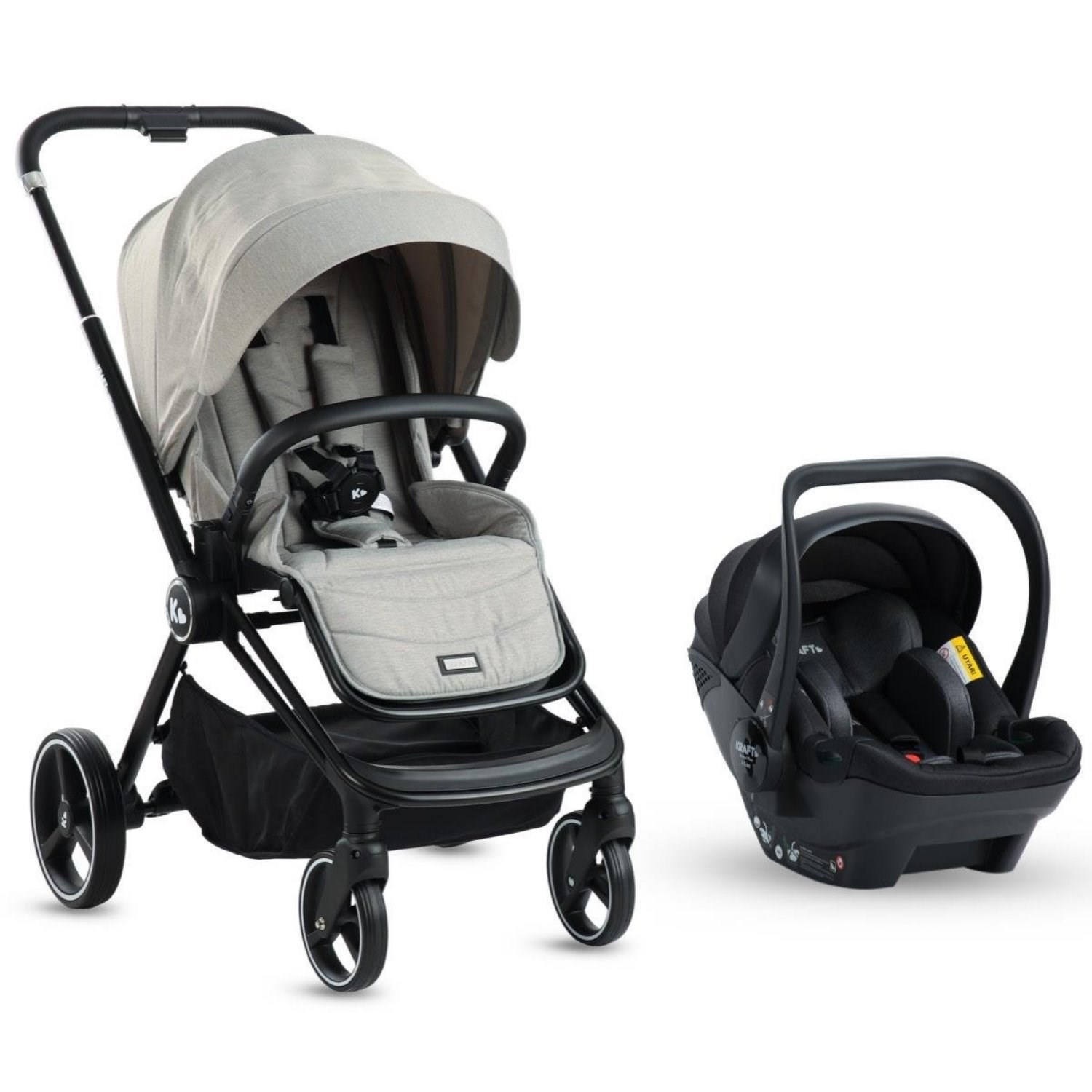 Kraft Mila (Mika) Travel Sistem Bebek Arabası Grey
