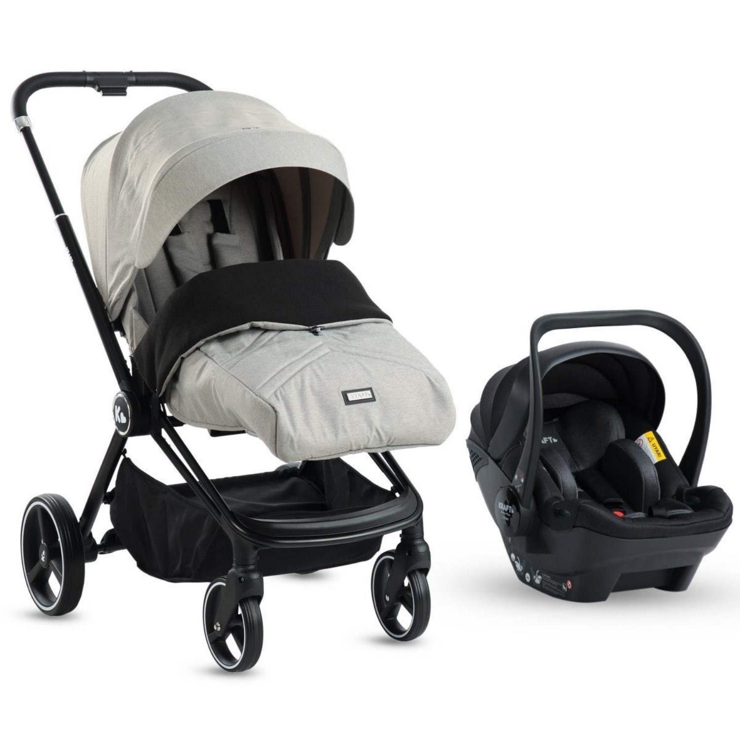 Kraft Mila (Mika) Travel Sistem Bebek Arabası Grey