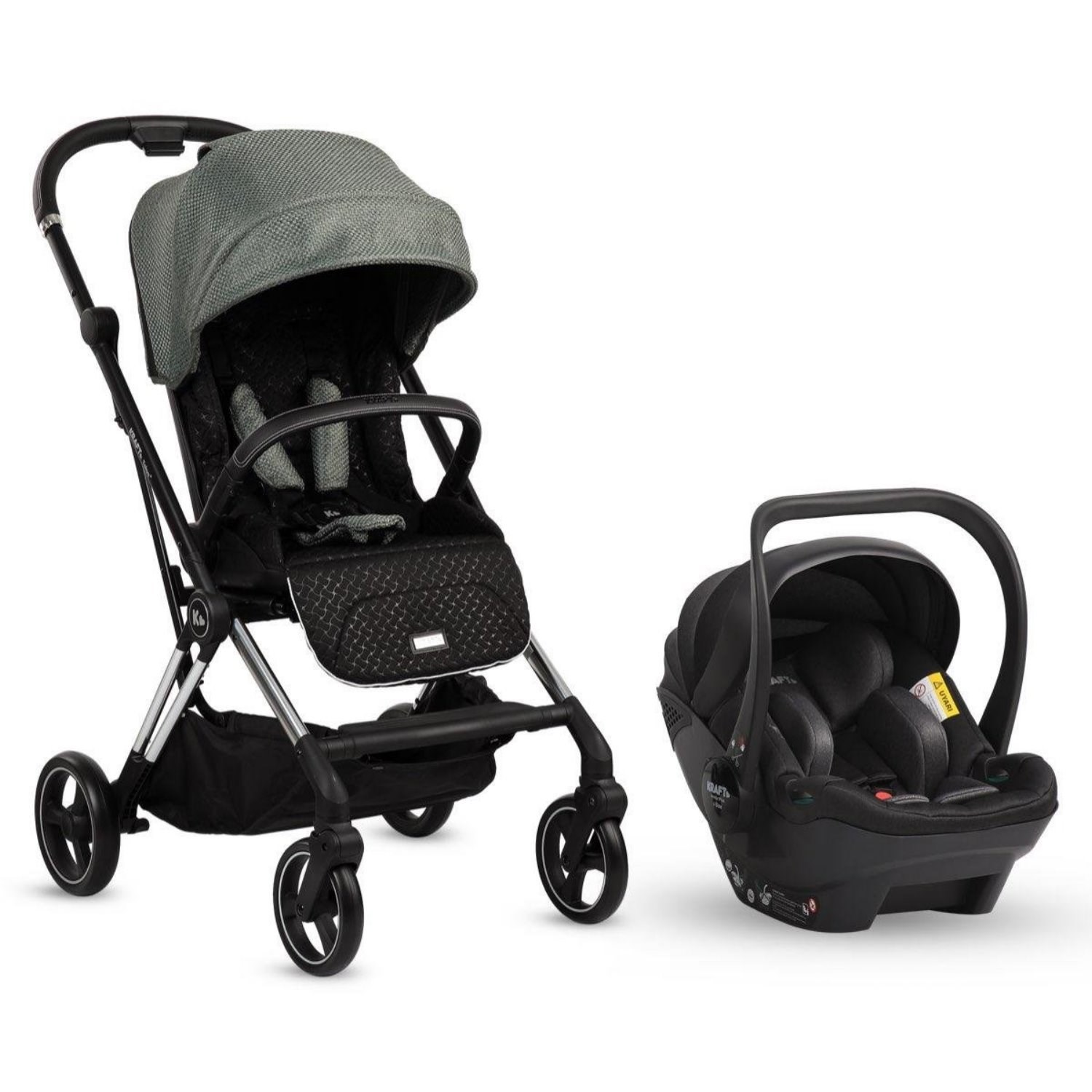 Kraft Tokyo Plus Travel Sistem Bebek Arabası Black Green