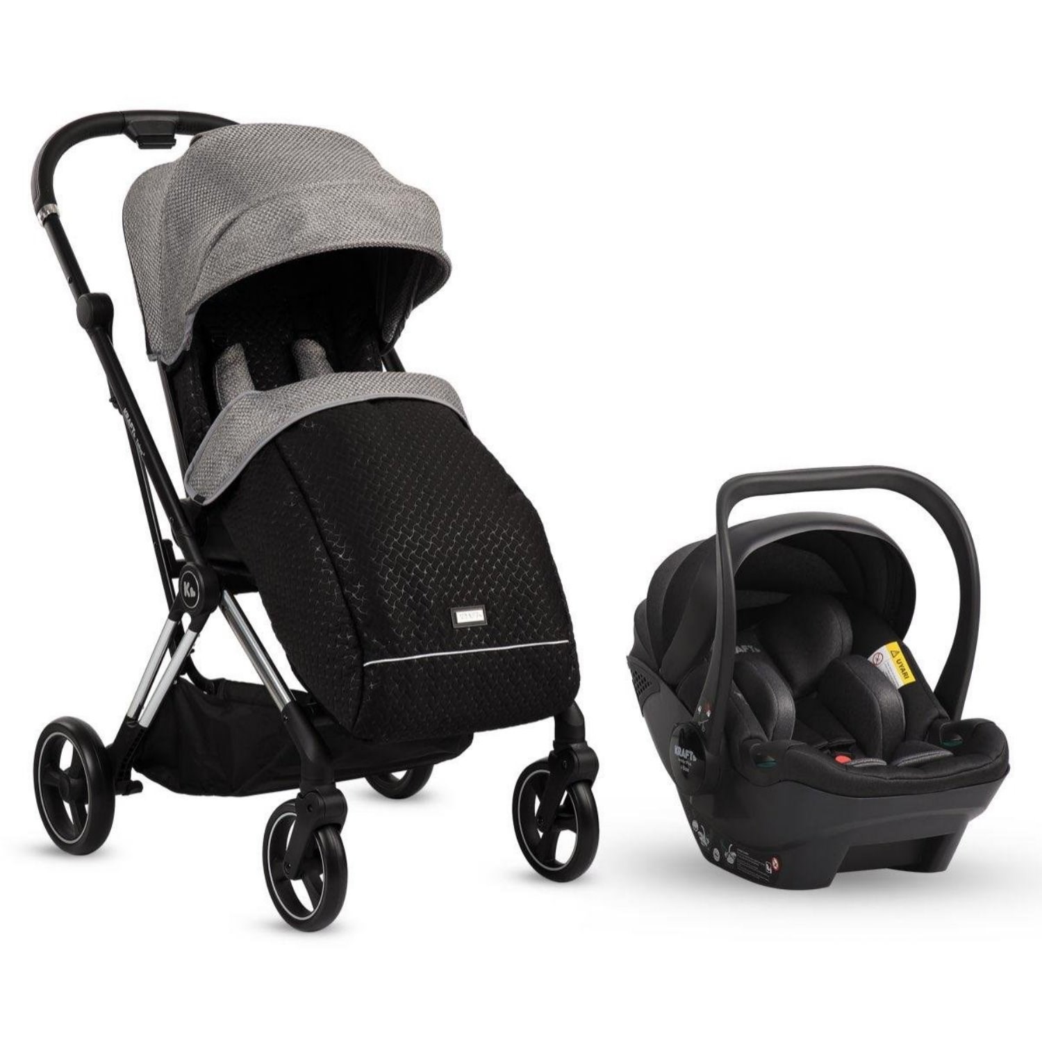 Kraft Tokyo Plus Travel Sistem Bebek Arabası Black-Grey