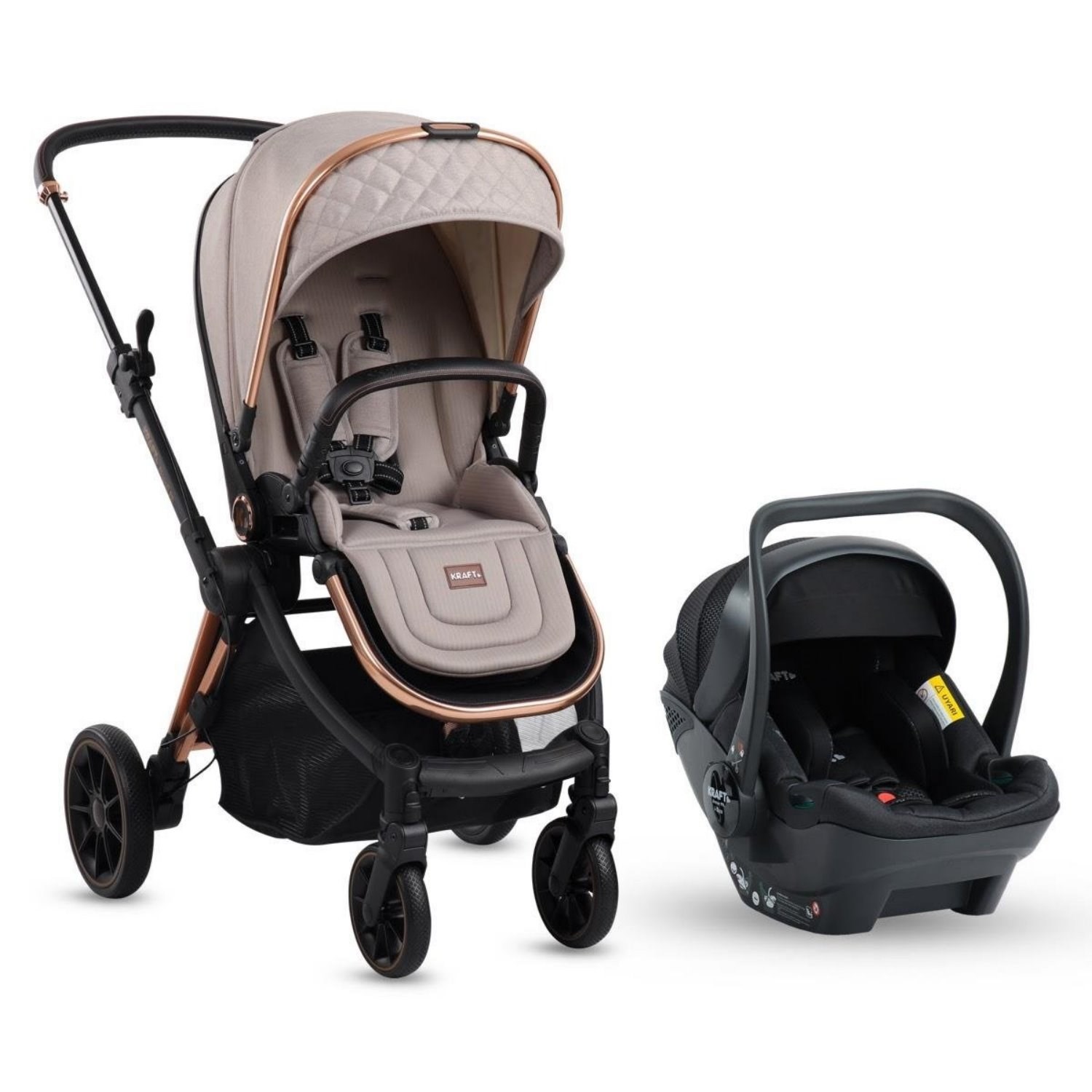Kraft Napoli PR Travel Sistem Bebek Arabası Beige