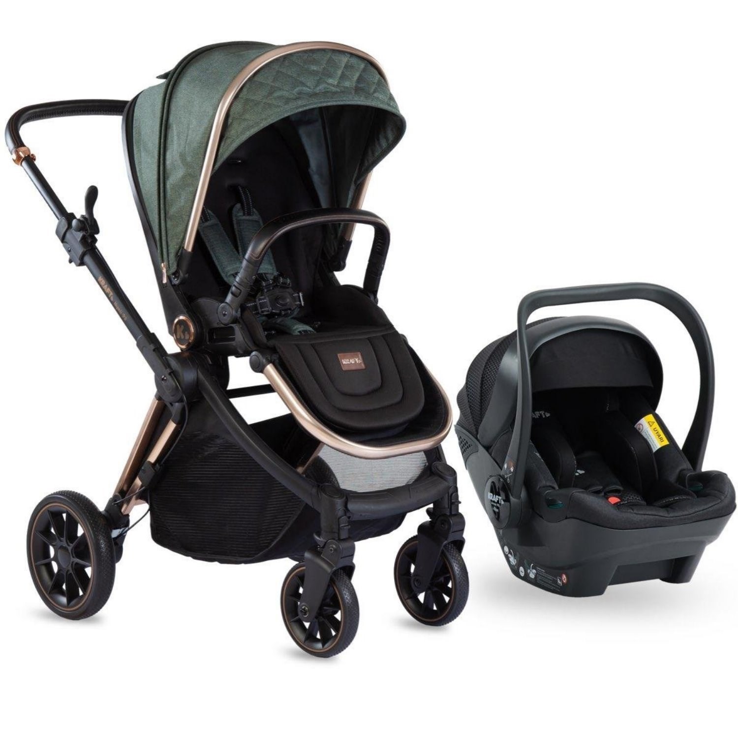 Kraft Napoli PR Travel Sistem Bebek Arabası Green