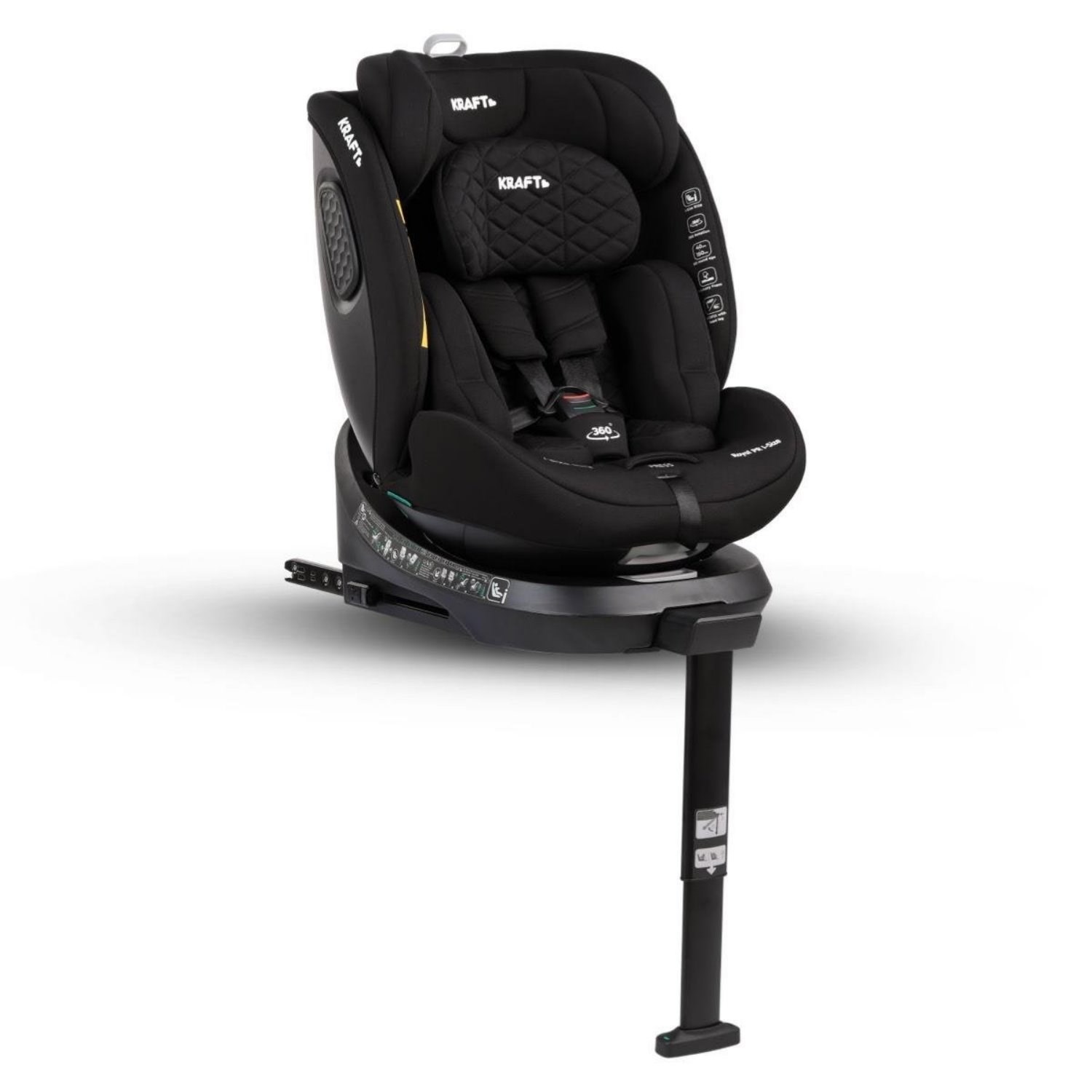 Kraft Royal PR I-Size Oto Koltuğu 40 Cm - 150 Cm Black