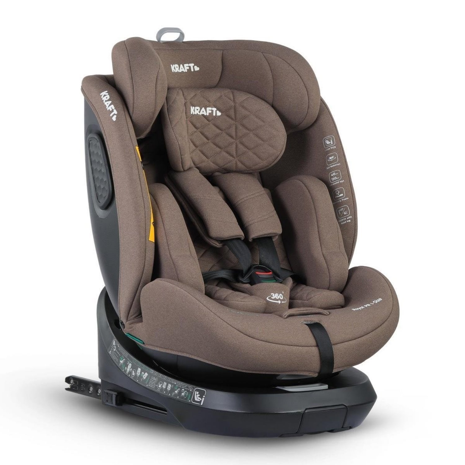 Kraft Royal PR I-Size Oto Koltuğu 40 Cm - 150 Cm Brown