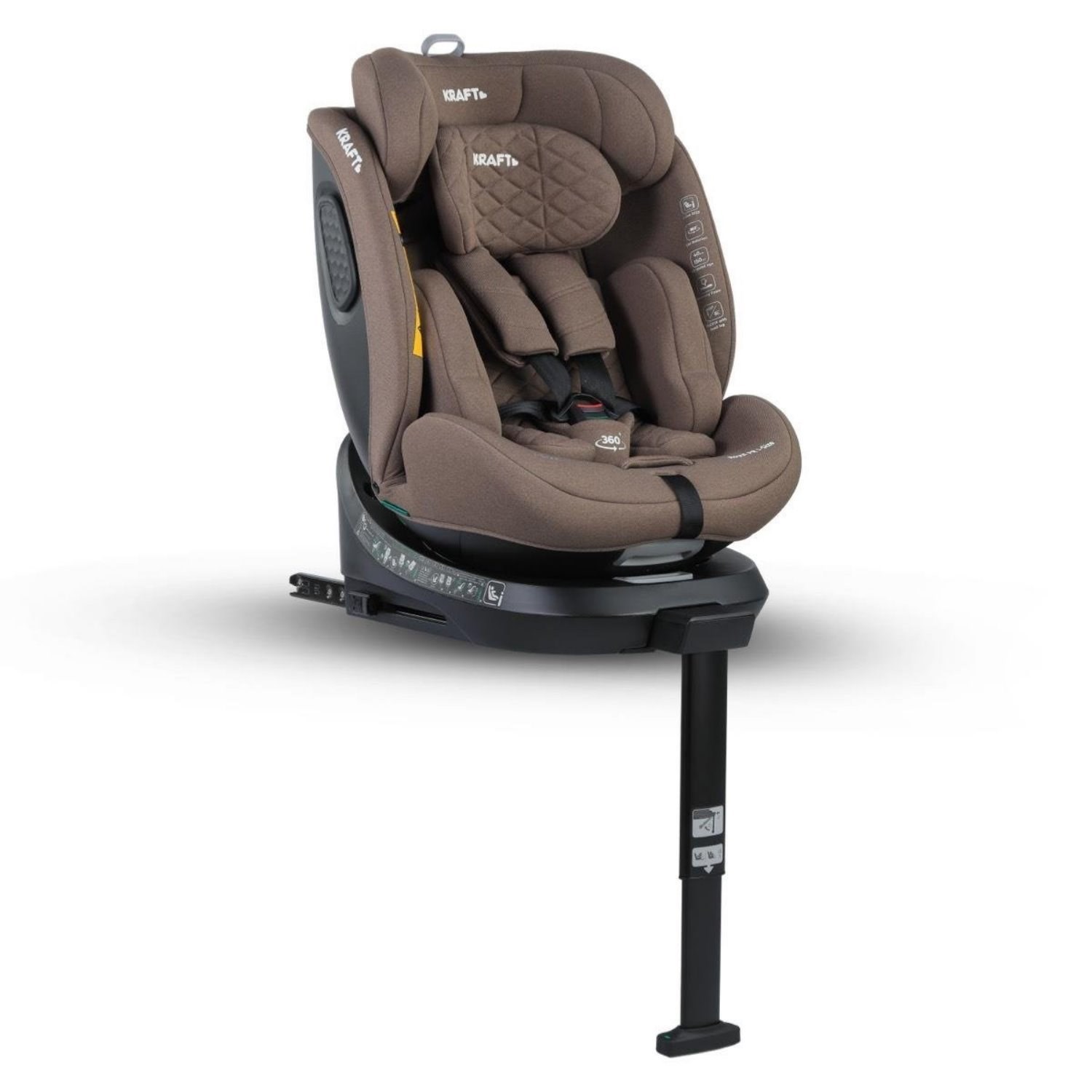 Kraft Royal PR I-Size Oto Koltuğu 40 Cm - 150 Cm Brown