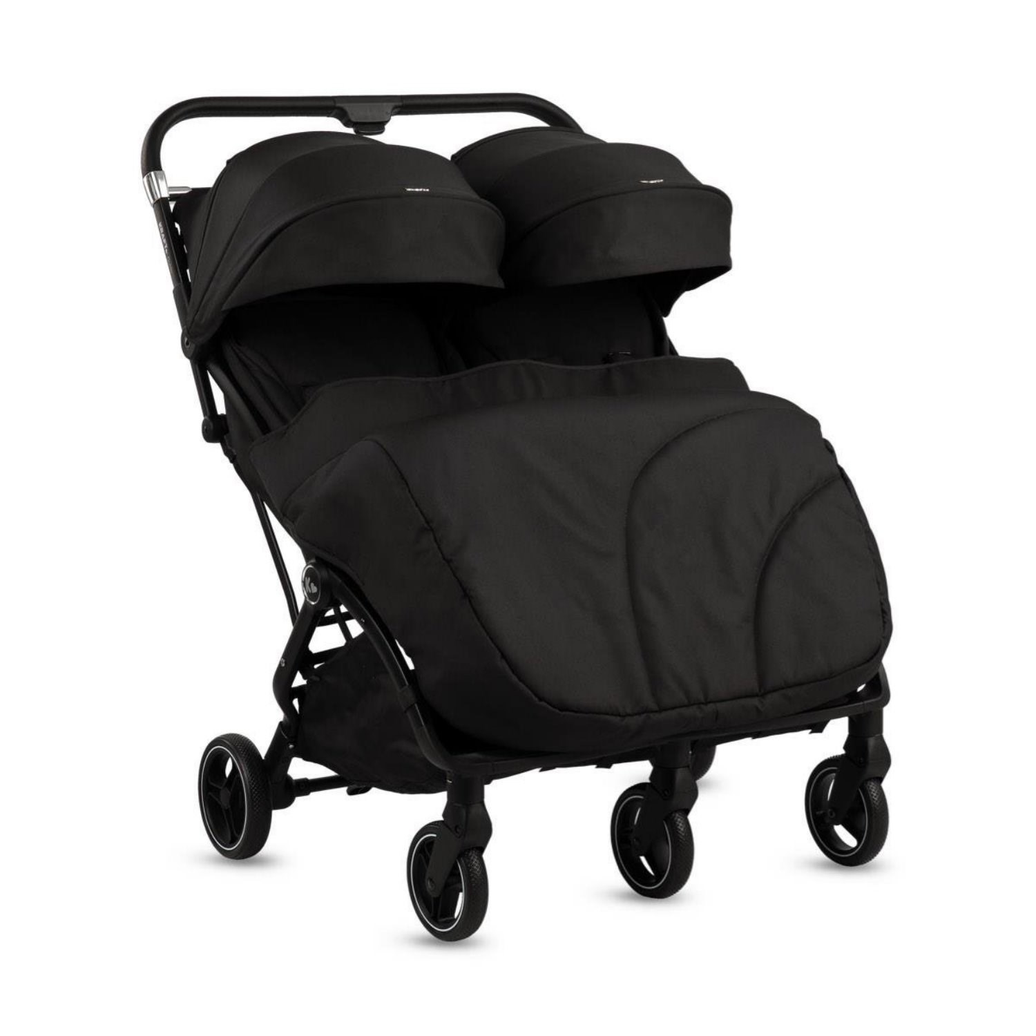 Kraft Duplo İkiz Bebek Arabası Black