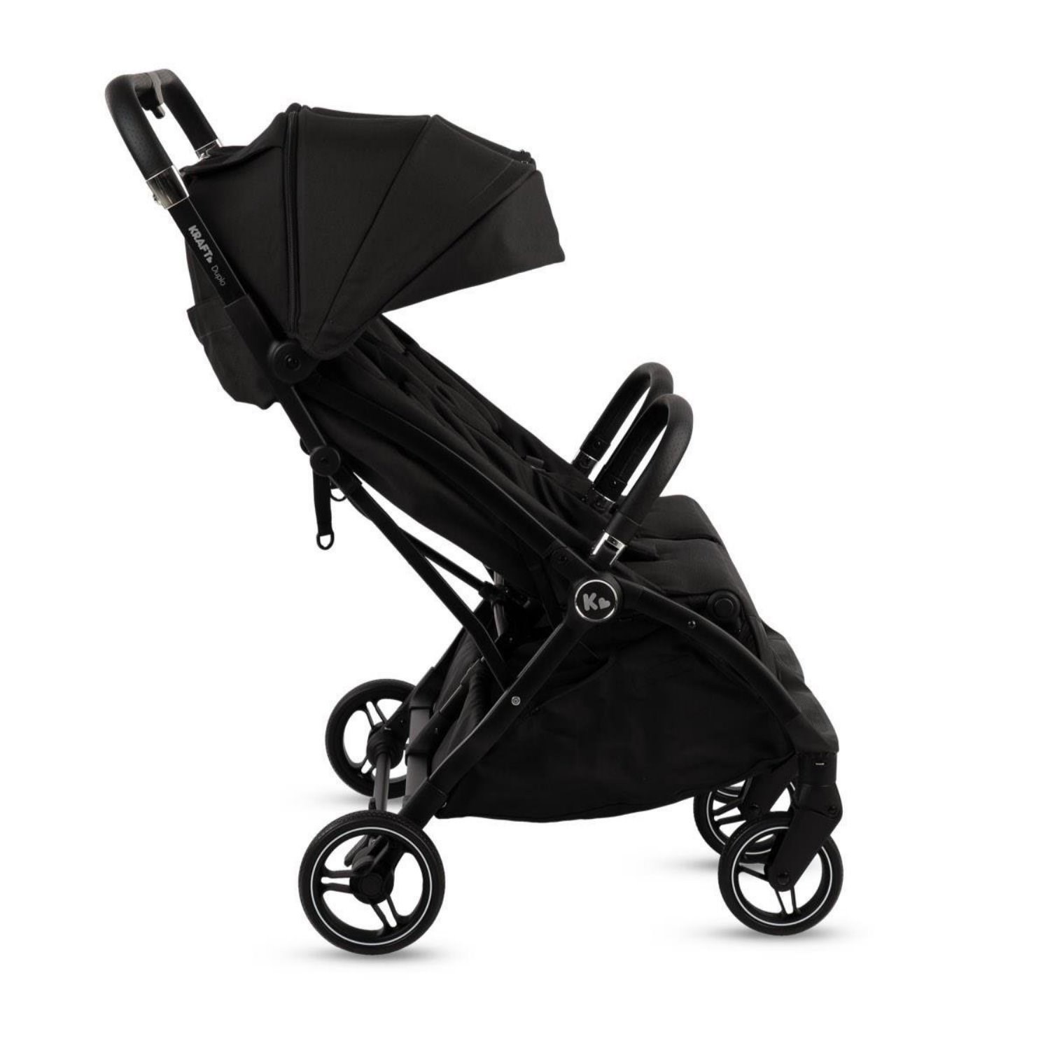 Kraft Duplo İkiz Bebek Arabası Black
