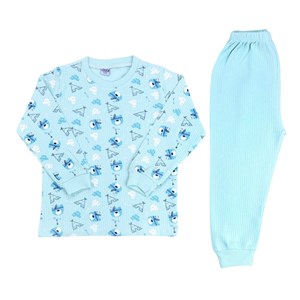 Sebi Bebe Kızılderili Ayıcık Pijama Takım 9147 Yeşil