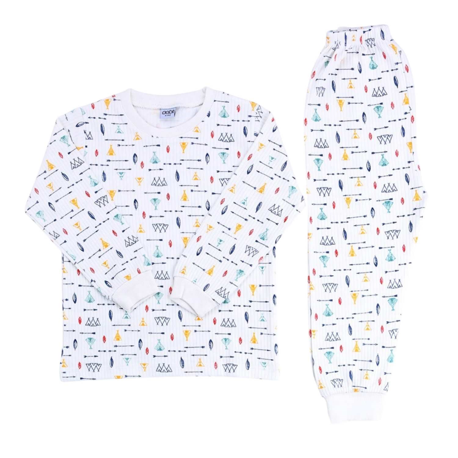 Sebi Bebe Çadırlı Pijama Takımı 9140 Ekru
