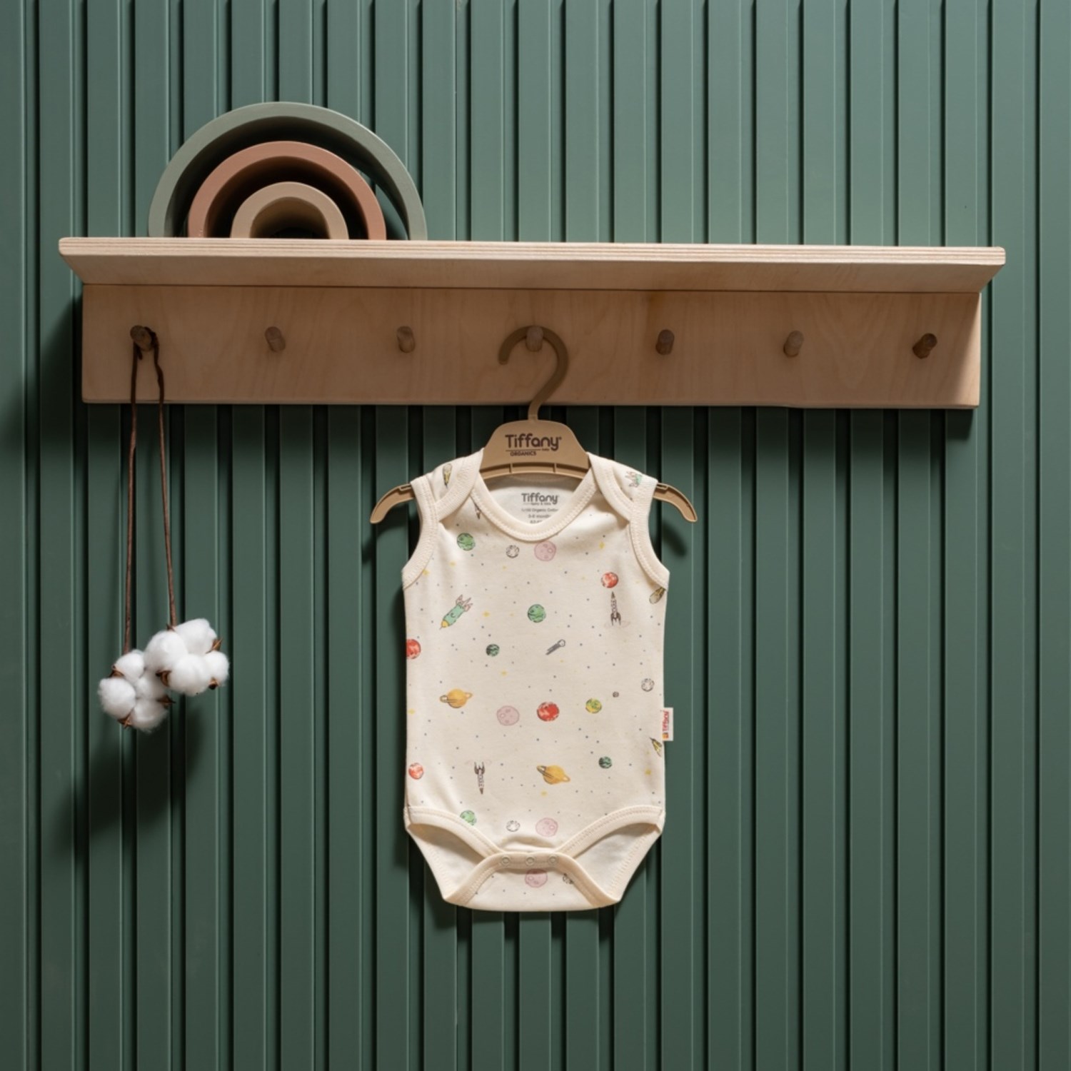 Tiffany Baby Organic Space Theme Atlet Body 44009 Ekru