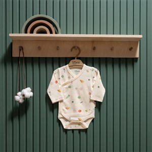 Tiffany Baby Organic Space Theme Kruvaze Body 44022 Ekru