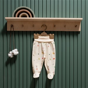 Tiffany Baby Organic Space Theme Patikli Pantolon 44007 Ekru