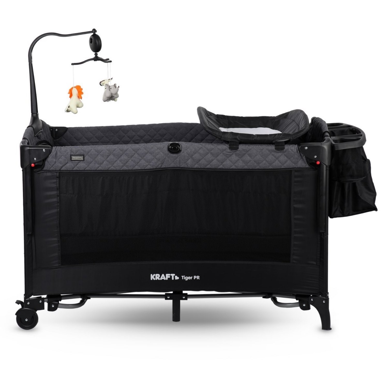 Kraft Tiger PR Anne Yanı Oyun Parkı 70x120 Cm Dark Grey