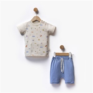 Flexi İkili Bebek Takım 216388 Krem-Mavi