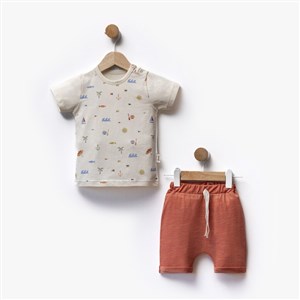 Flexi İkili Bebek Takım 216388 Krem-Turuncu