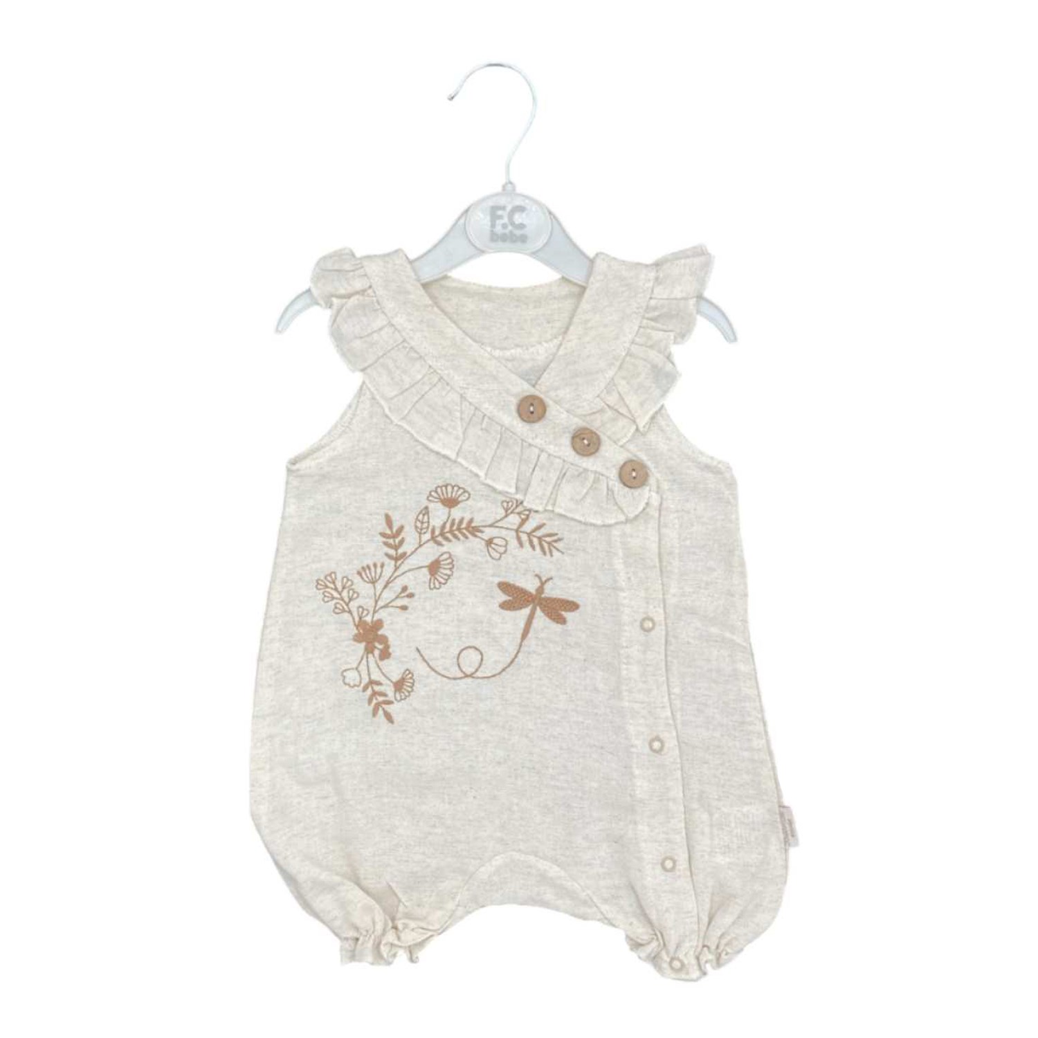 Bebbemini Bebek Tulumu 2348 Gri-Kahverengi