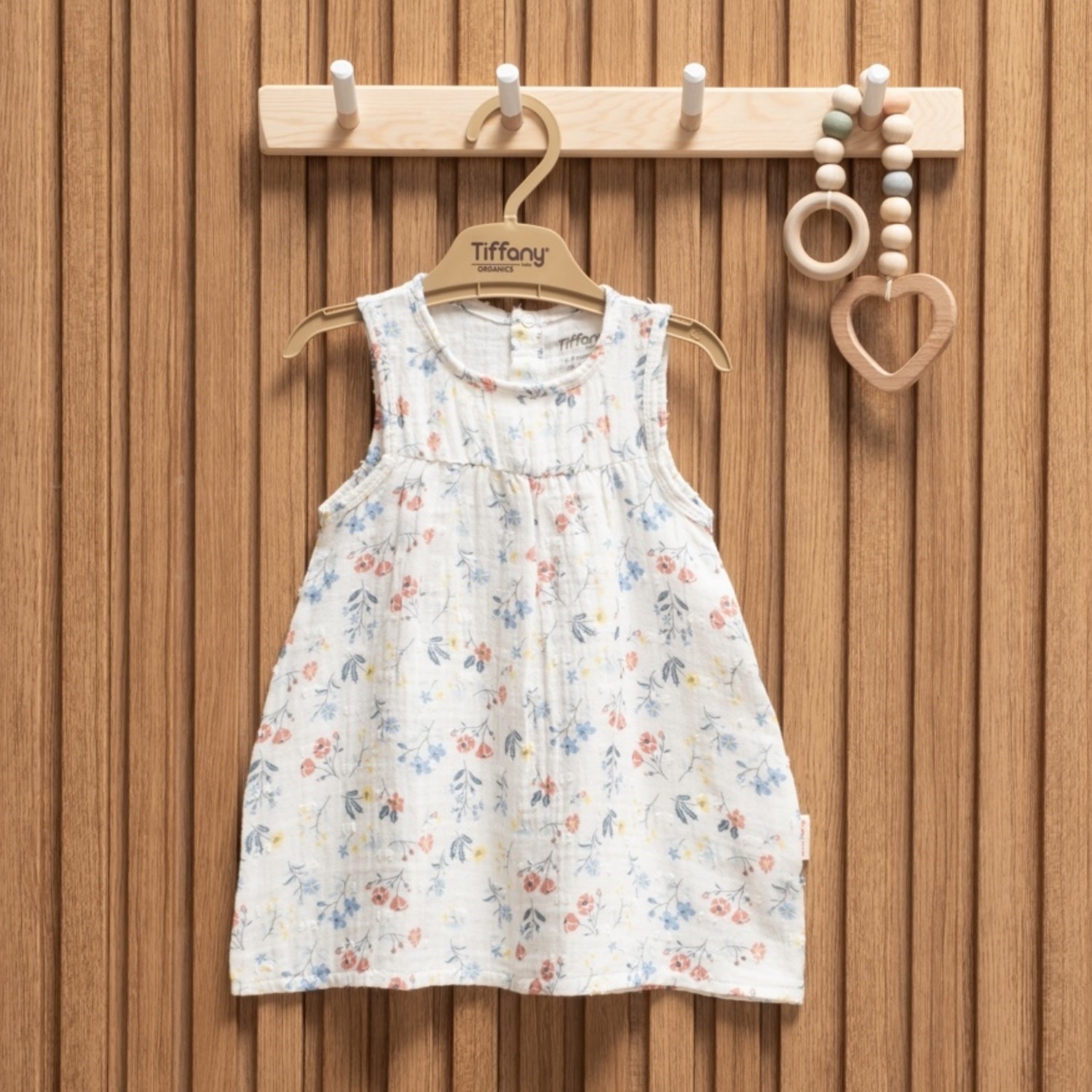 Tiffany Baby Müslin Sweet Theme Atlet Elbise 60086 Ekru