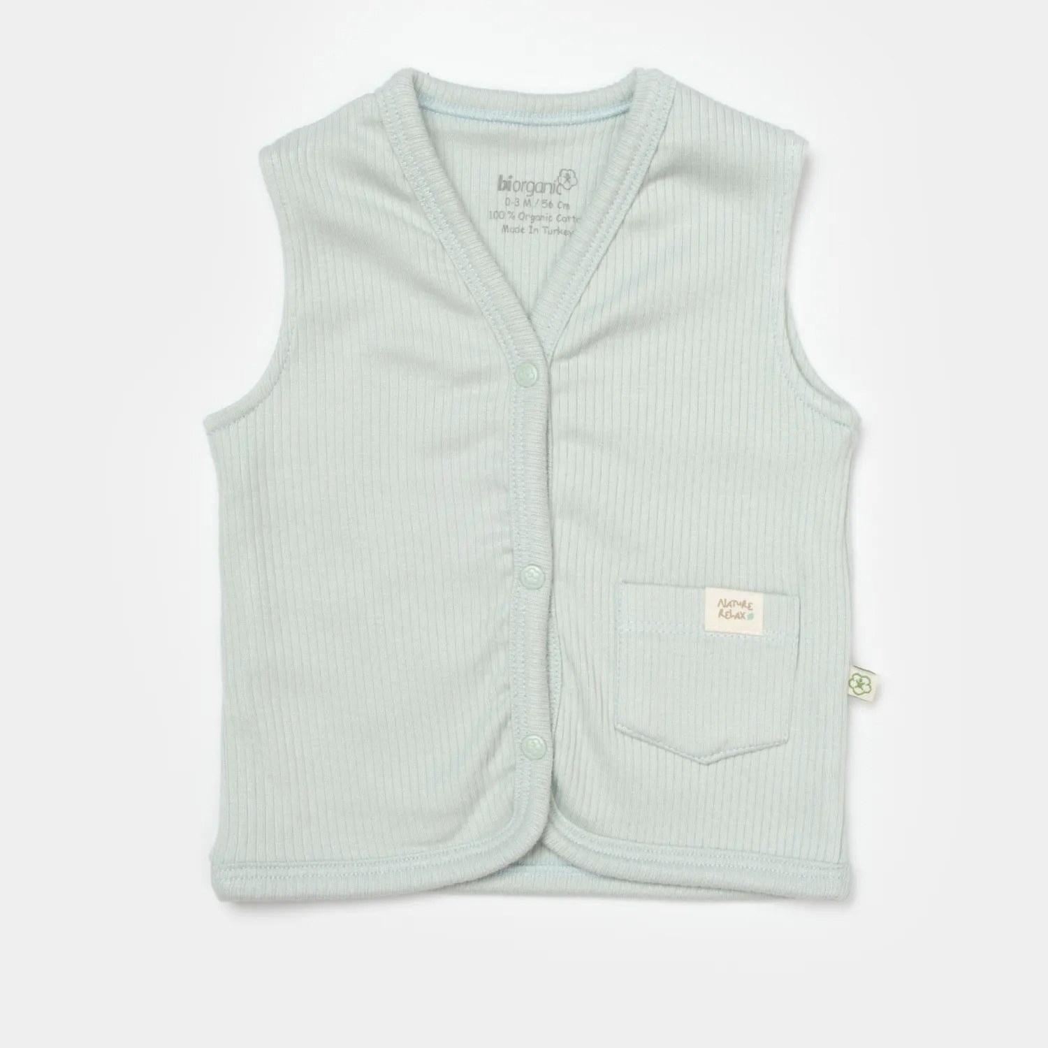 Biorganic Modal Nature Bebek Yelek 61501 Mint