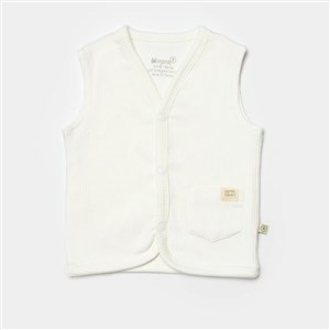 Biorganic Modal Nature Bebek Yelek 61501 Ekru