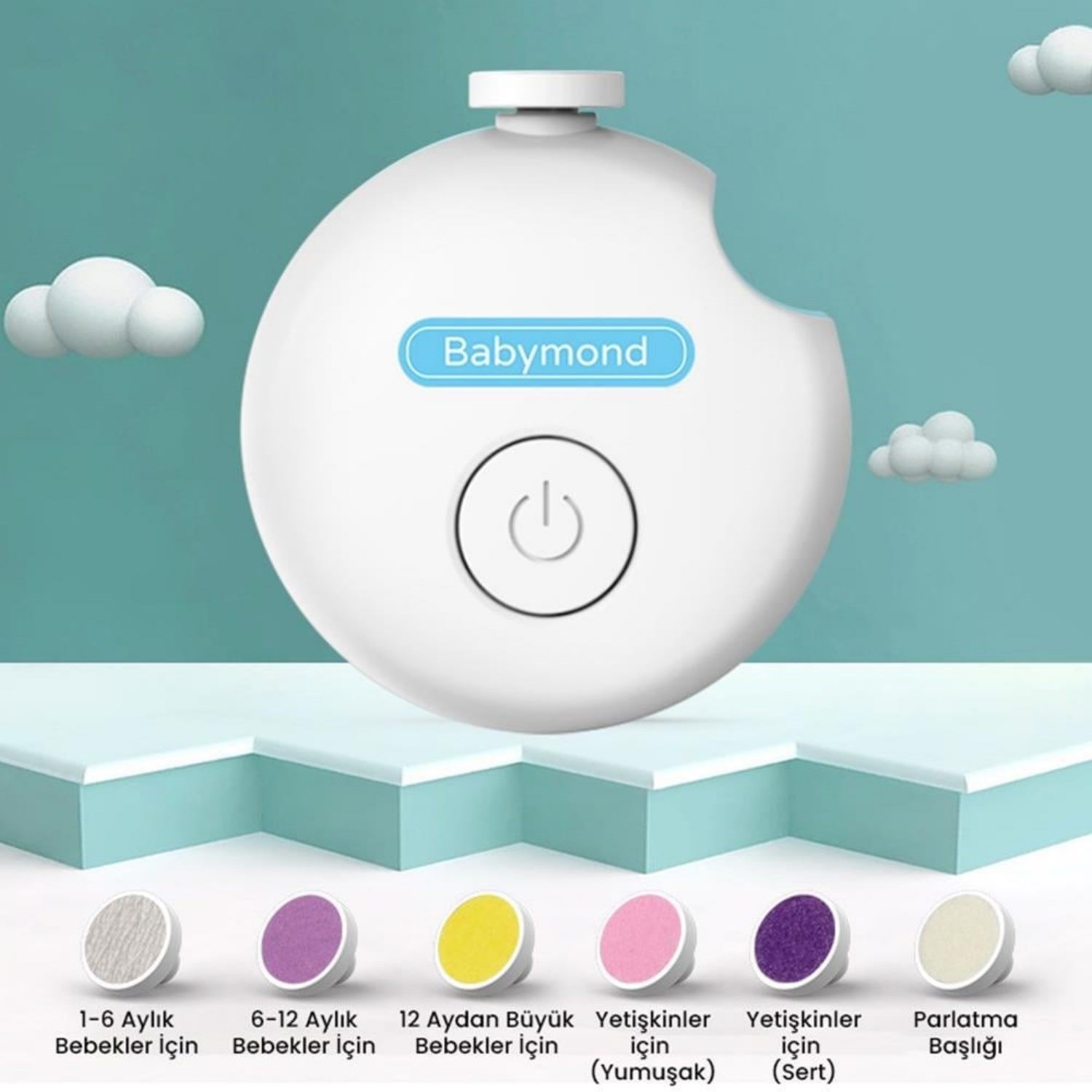 Babymond Elektrikli Bebek ve Anne Tırnak Törpüsü 105 Beyaz