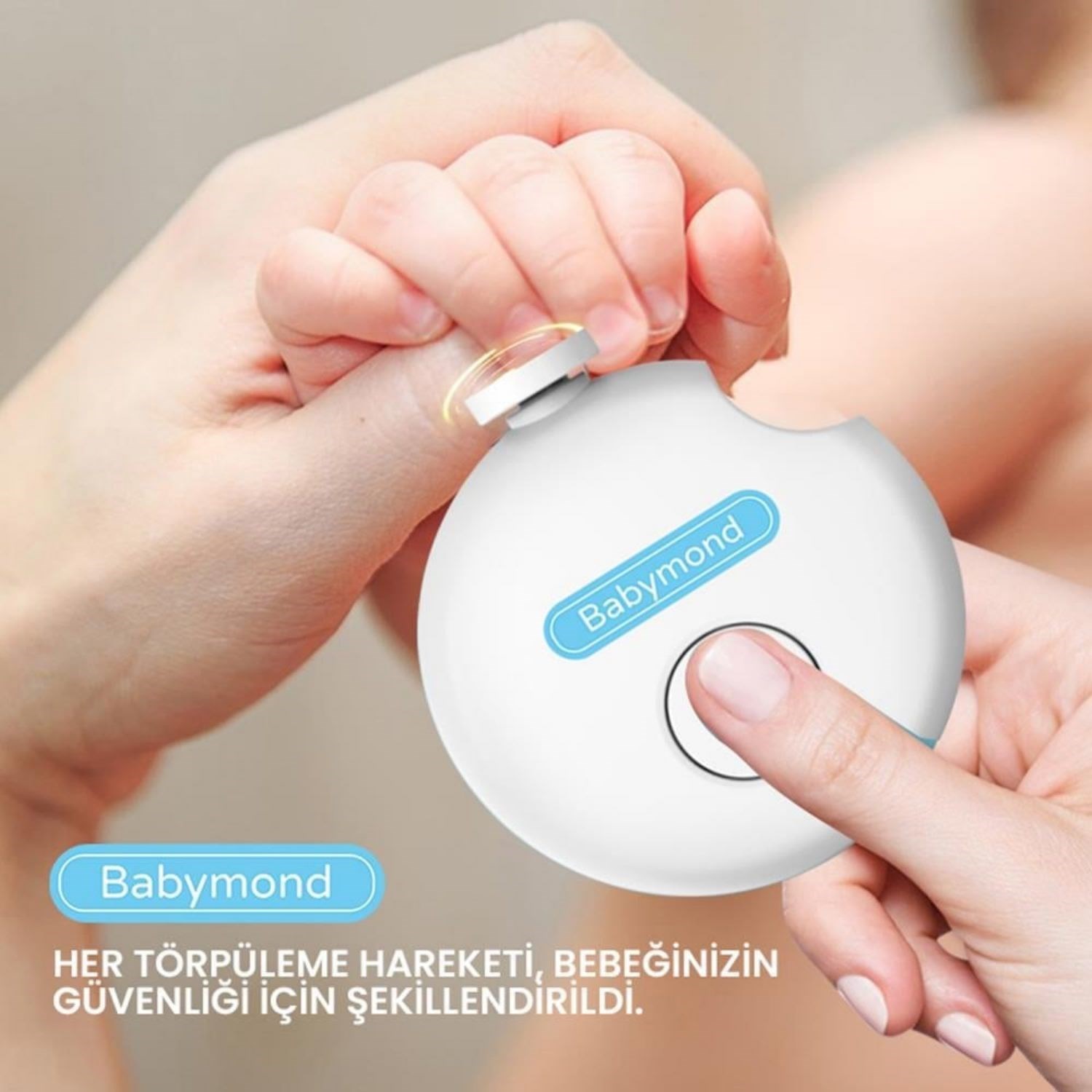 Babymond Elektrikli Bebek ve Anne Tırnak Törpüsü 105 Beyaz