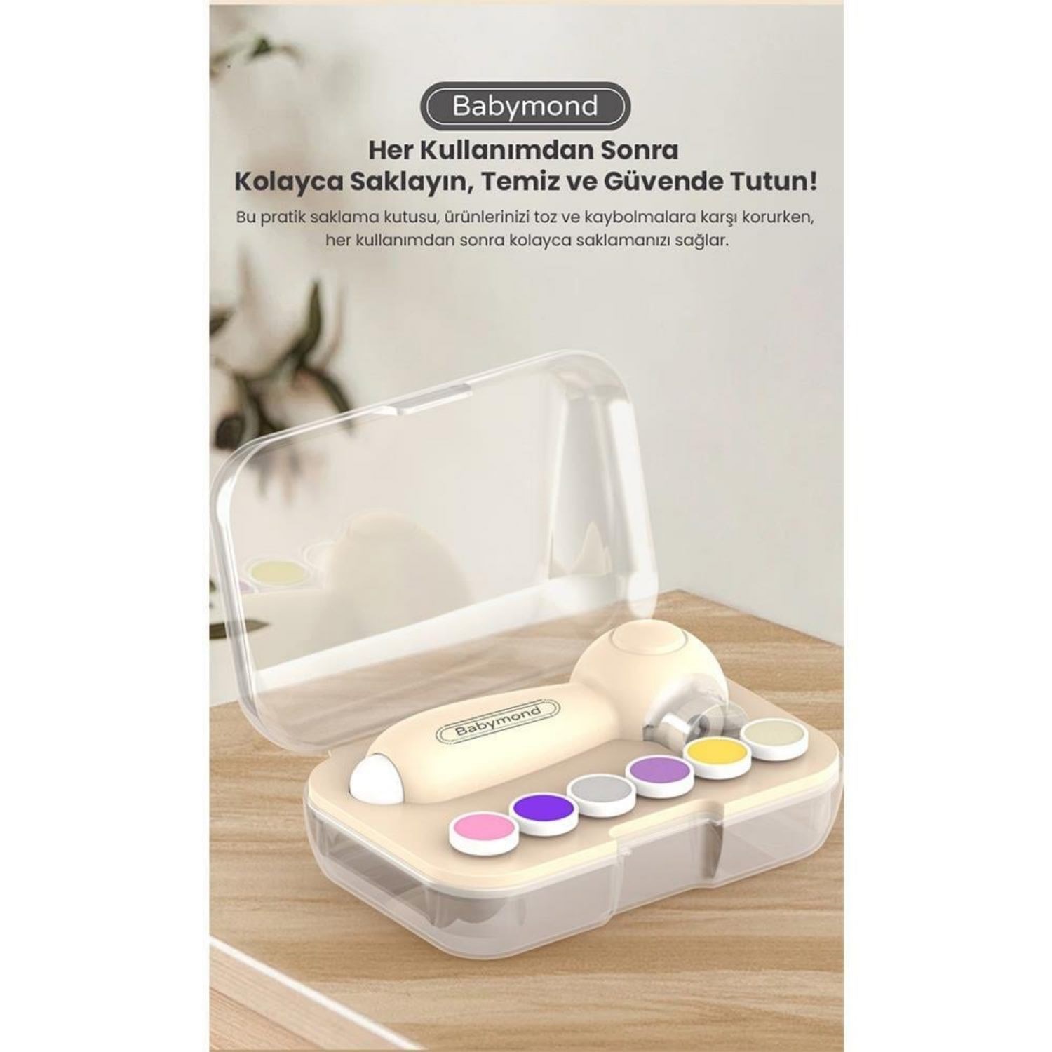 Babymond Elektrikli Bebek ve Anne Tırnak Törpüsü 107 Bej