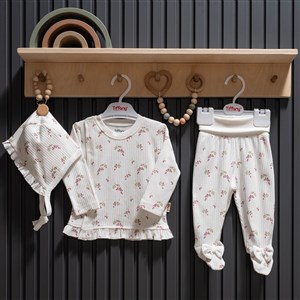 Tiffany Baby Purple Grape Theme 3'lü Takım 47020 Ekru