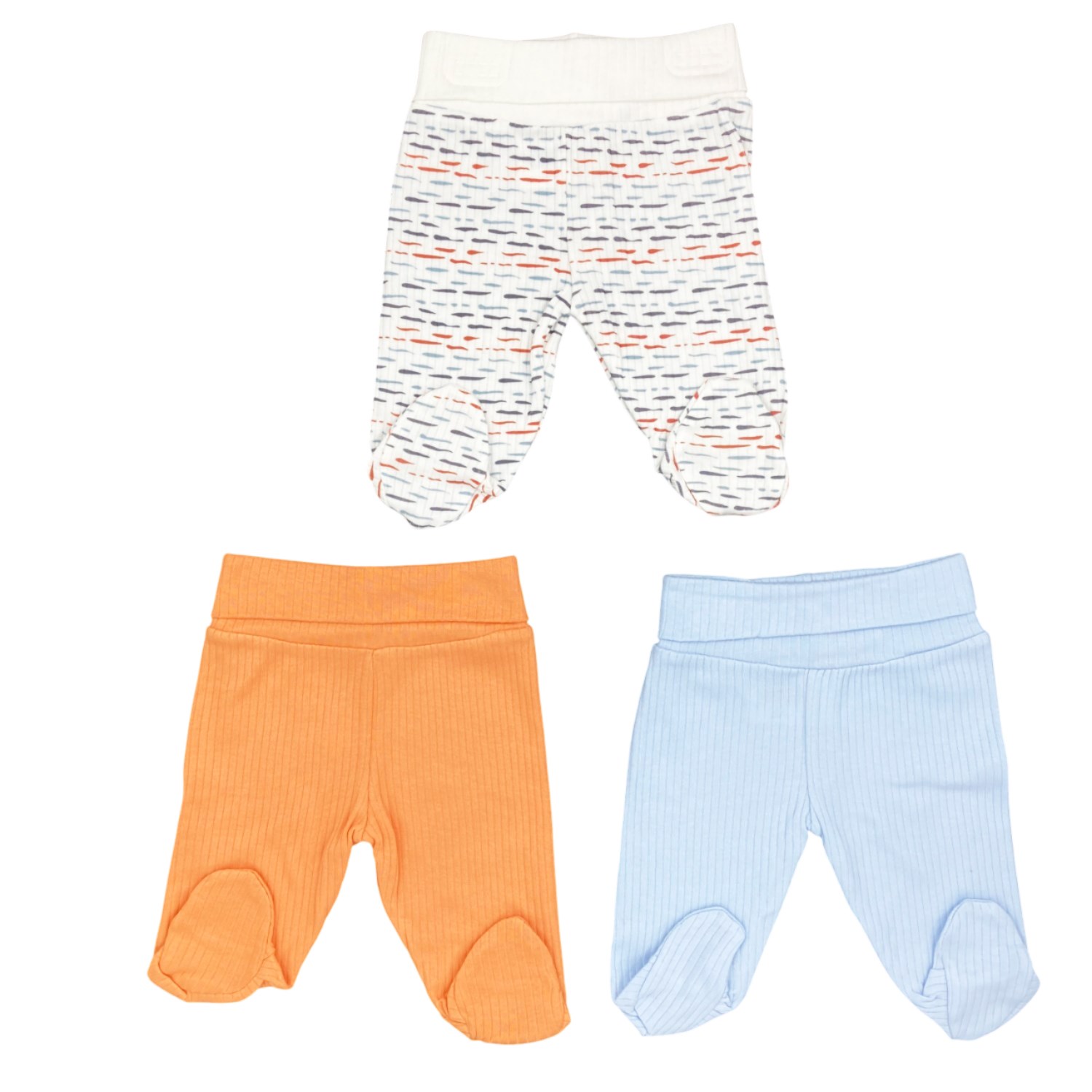 Tiffany Baby Striped Theme 3'lü Patikli Pantolon 53007 Çok Renkli