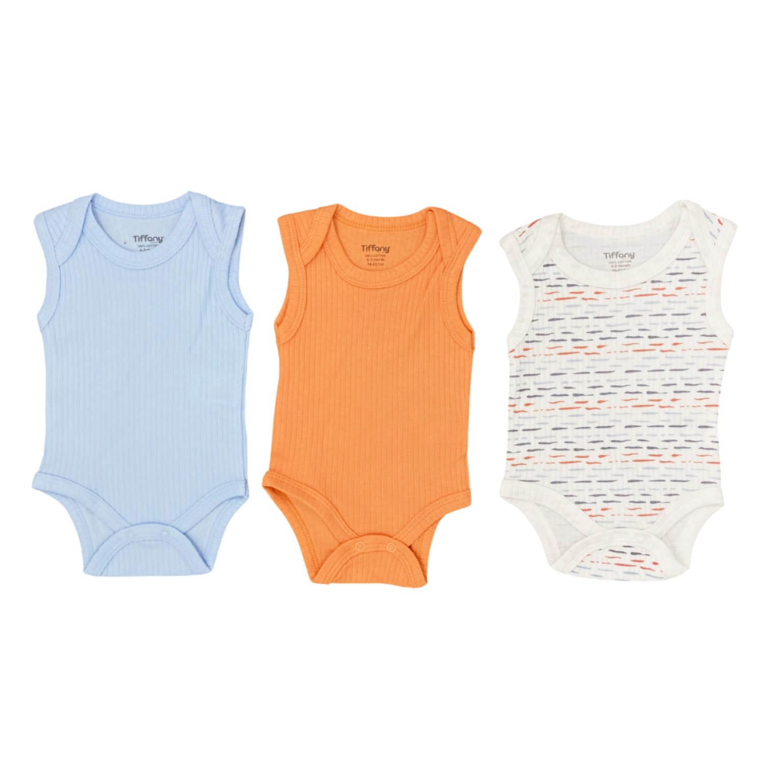 Tiffany Baby Striped Theme 3'lü Yarım Kol Body 53008 Çok Renkli