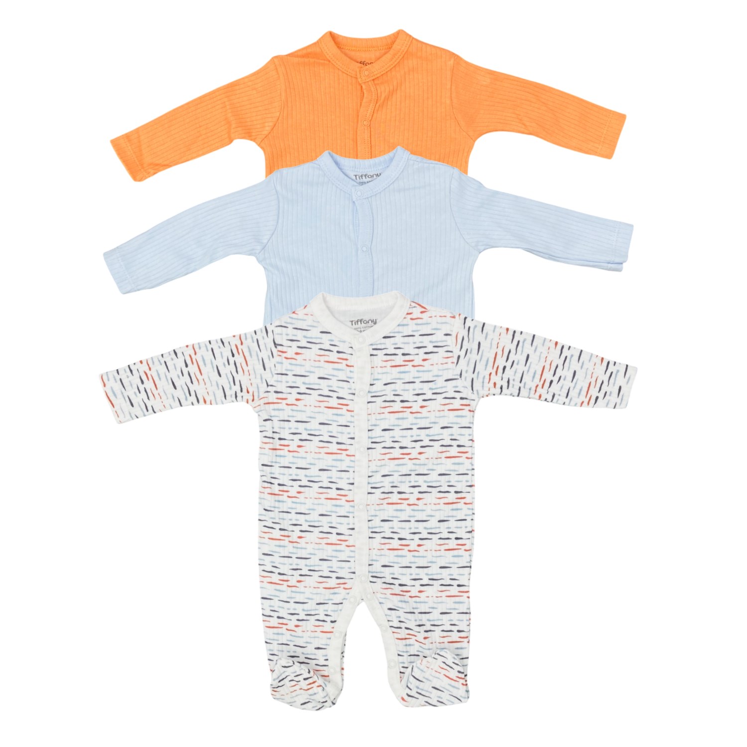 Tiffany Baby Striped Theme 3'lü Patikli Tulum 53040 Çok Renkli