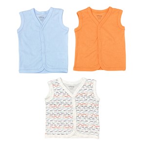 Tiffany Baby Striped Theme 3'lü Yelek 53005 Çok Renkli